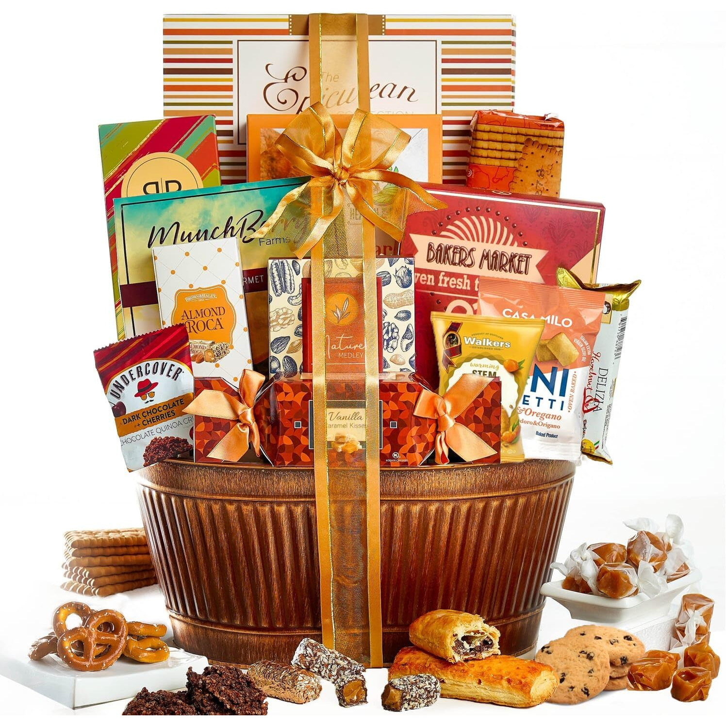 Broadway Basketeers Sympathy Gift Basket, Kosher Condolences Food Baskets For Delivery, Perfect Care Package Box Or Assorted Snacks For Bereavement, Loss, Funeral, Or Shiva
