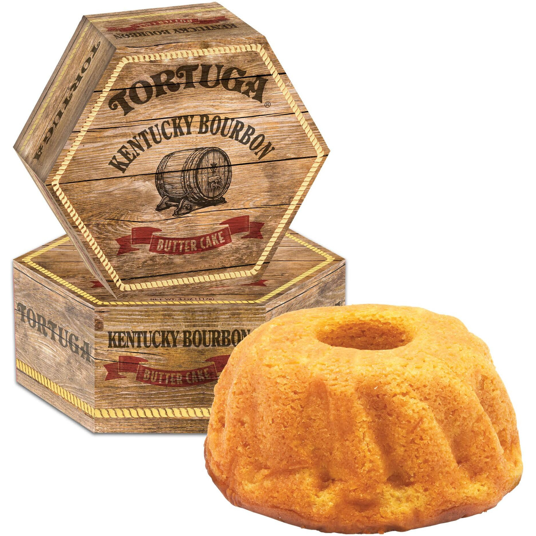 Tortuga Kentucky Bourbon Butter Cake - 4 Oz. - 2 Pack - The Perfect Premium Gourmet Gift For Stocking Stuffers, Gift Baskets, And Christmas Gifts - Great Cakes For Delivery