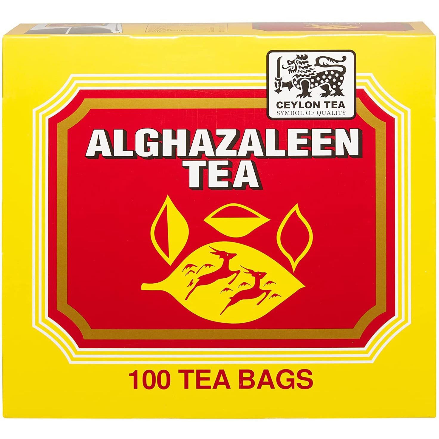Alghazaleen Pure Ceylon Black Tea Bags 100 X 2G Tea Bags In Box