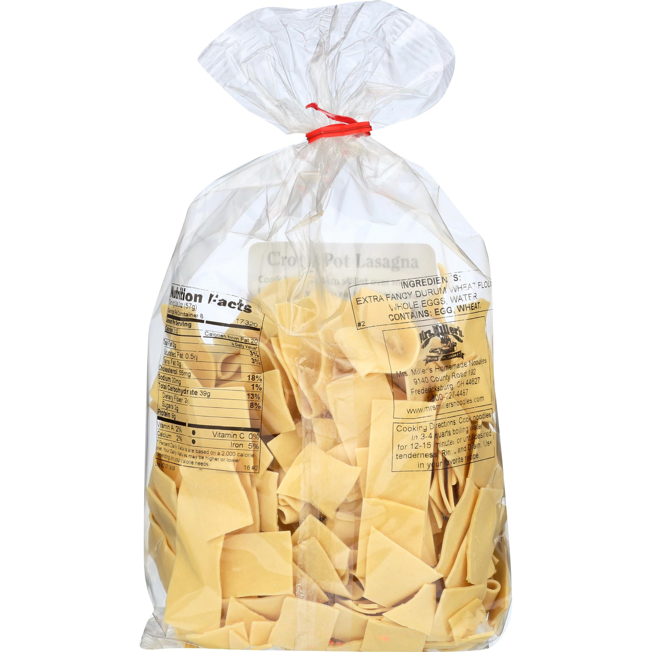 Mrs. Miller's Homemade Old Fashioned Egg Noodles, Extra Wide, 16 Oz (Pack Of 1)