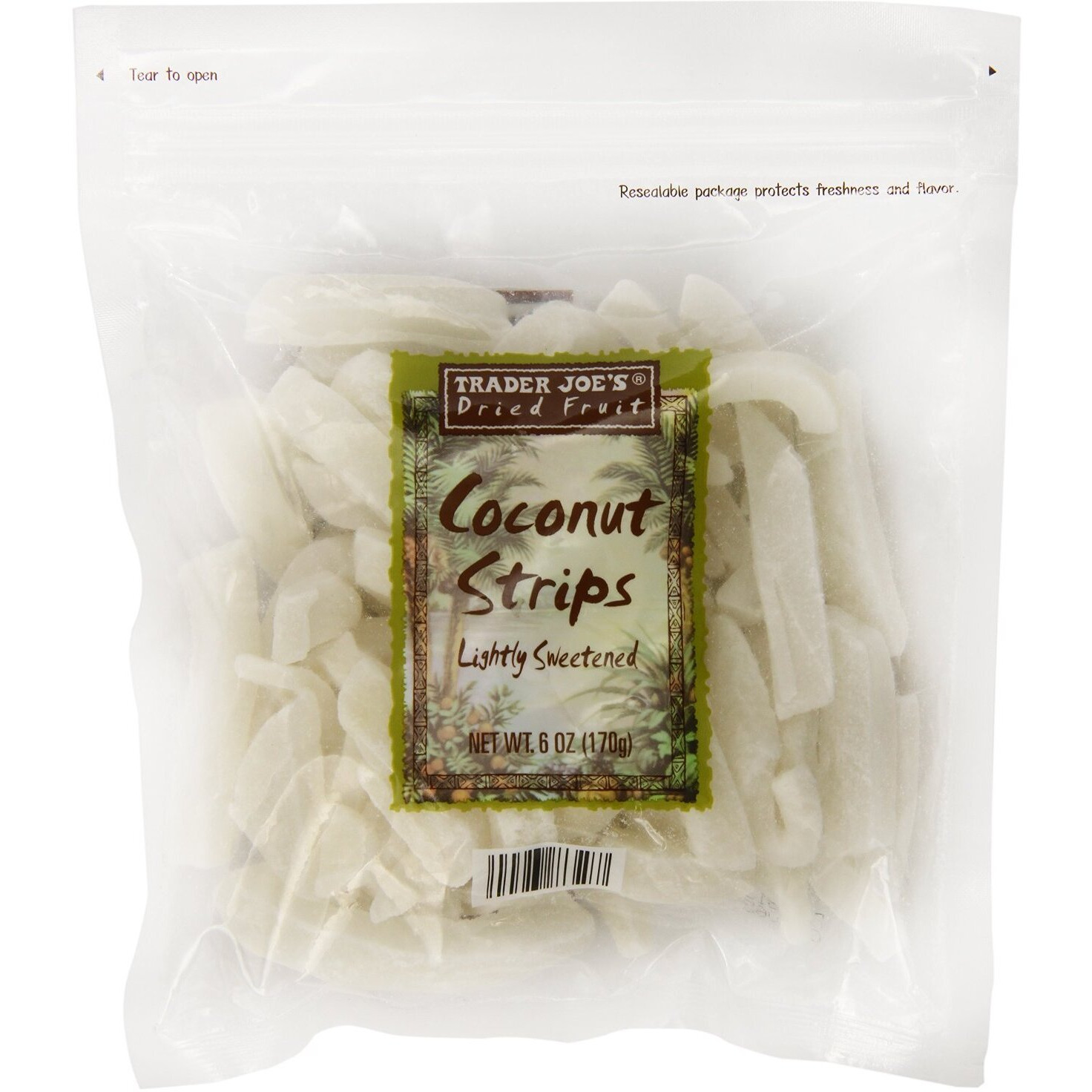 Trader Joe's Coconut Strips (Pack Of 4)