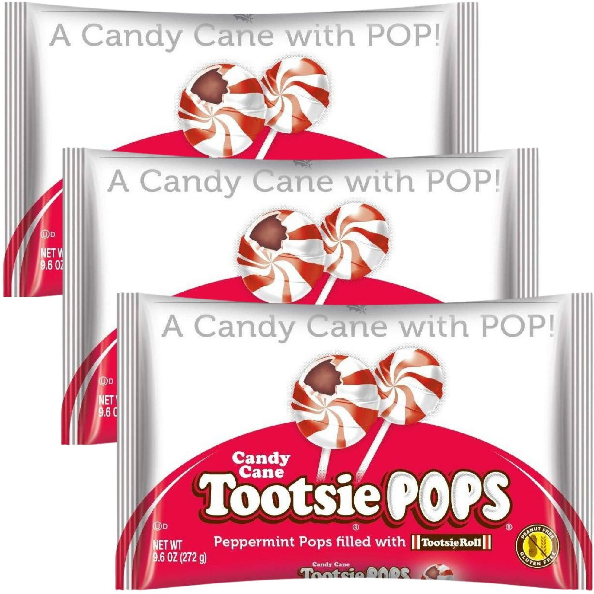 Peppermint Candy Cane Tootsie Pops (Pack Of 3)