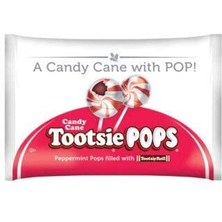 Peppermint Candy Cane Tootsie Pops (Pack Of 3)