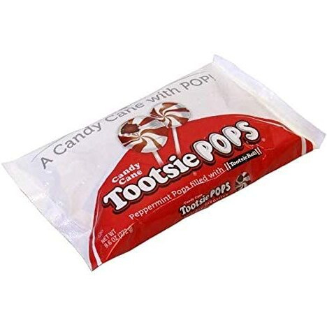Peppermint Candy Cane Tootsie Pops (Pack Of 3)