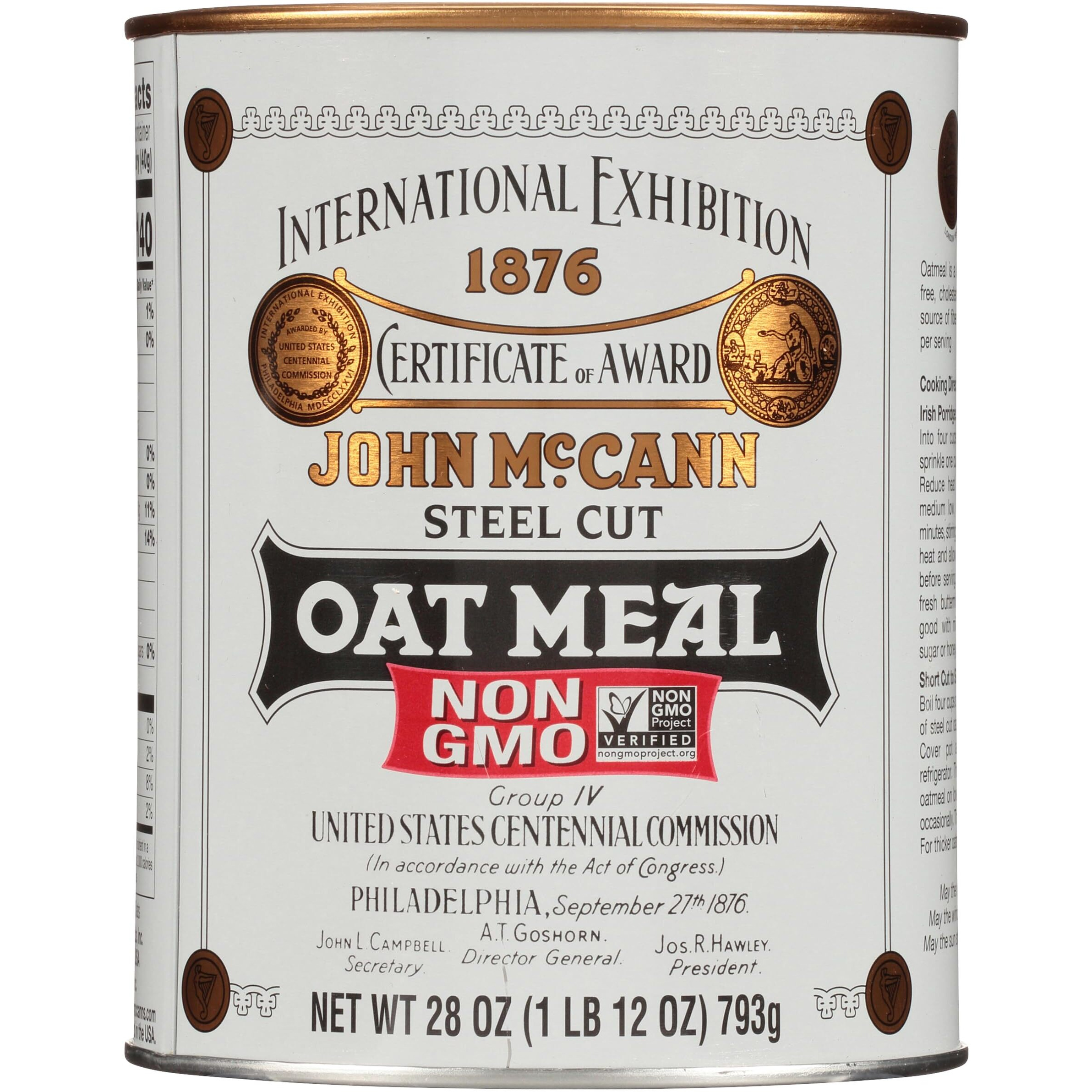 Mccann's Irish Oatmeal, Traditional Steel Cut Oats, 28 Ounce