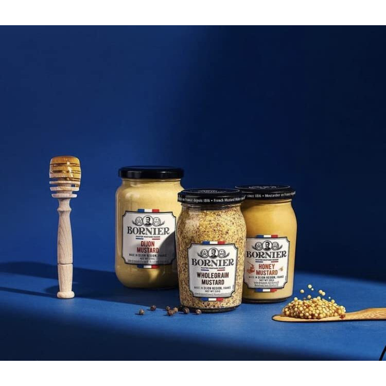 Bornier Wholegrain Dijon Mustard, 7.4 Ounce
