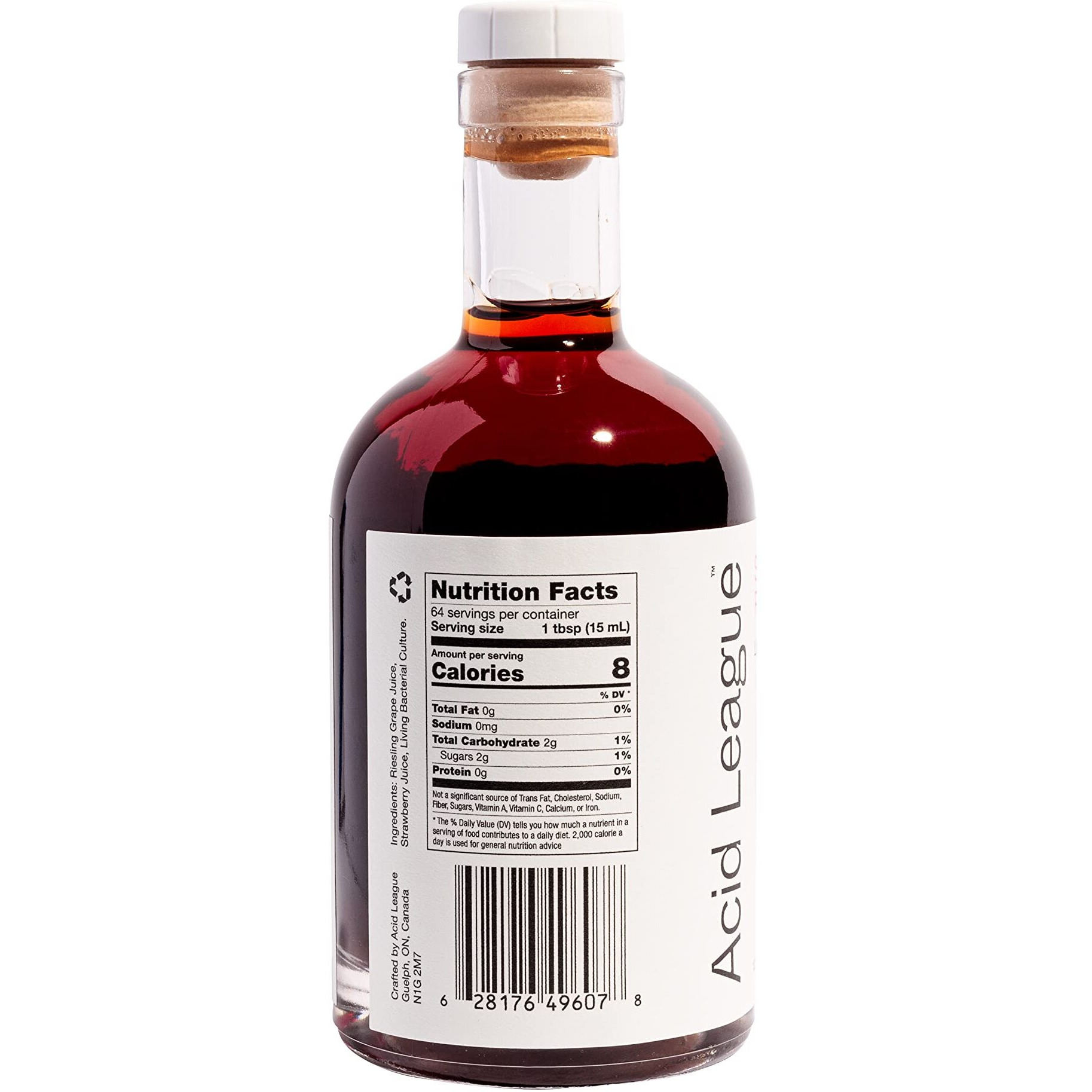 Acid League Strawberry Ros   Living Vinegar, 12.7 Fl Oz