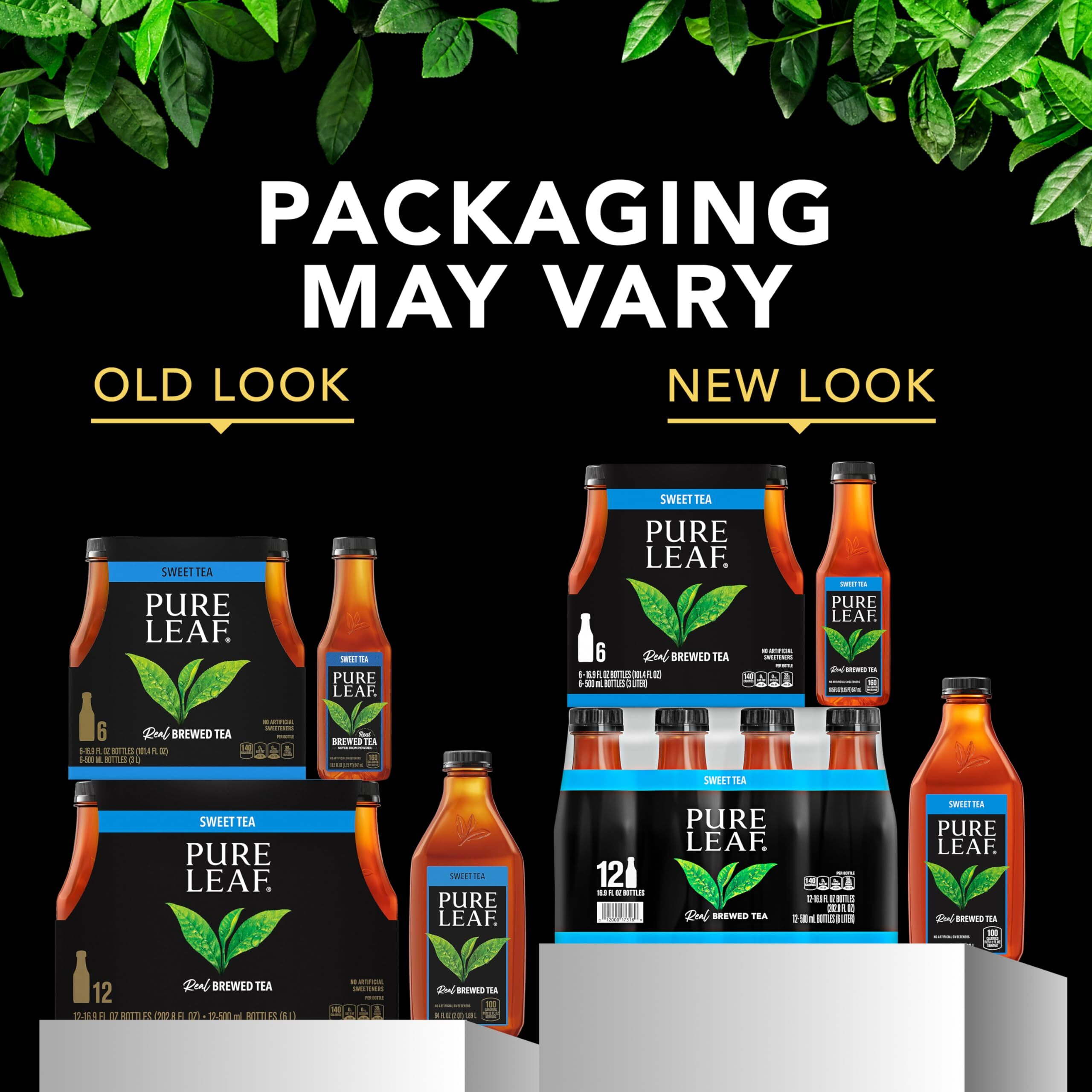 Pure Leaf Iced Tea, Raspberry, Real Brewed Tea, 18.5 Fl Oz Bottles (Pack Of 12)