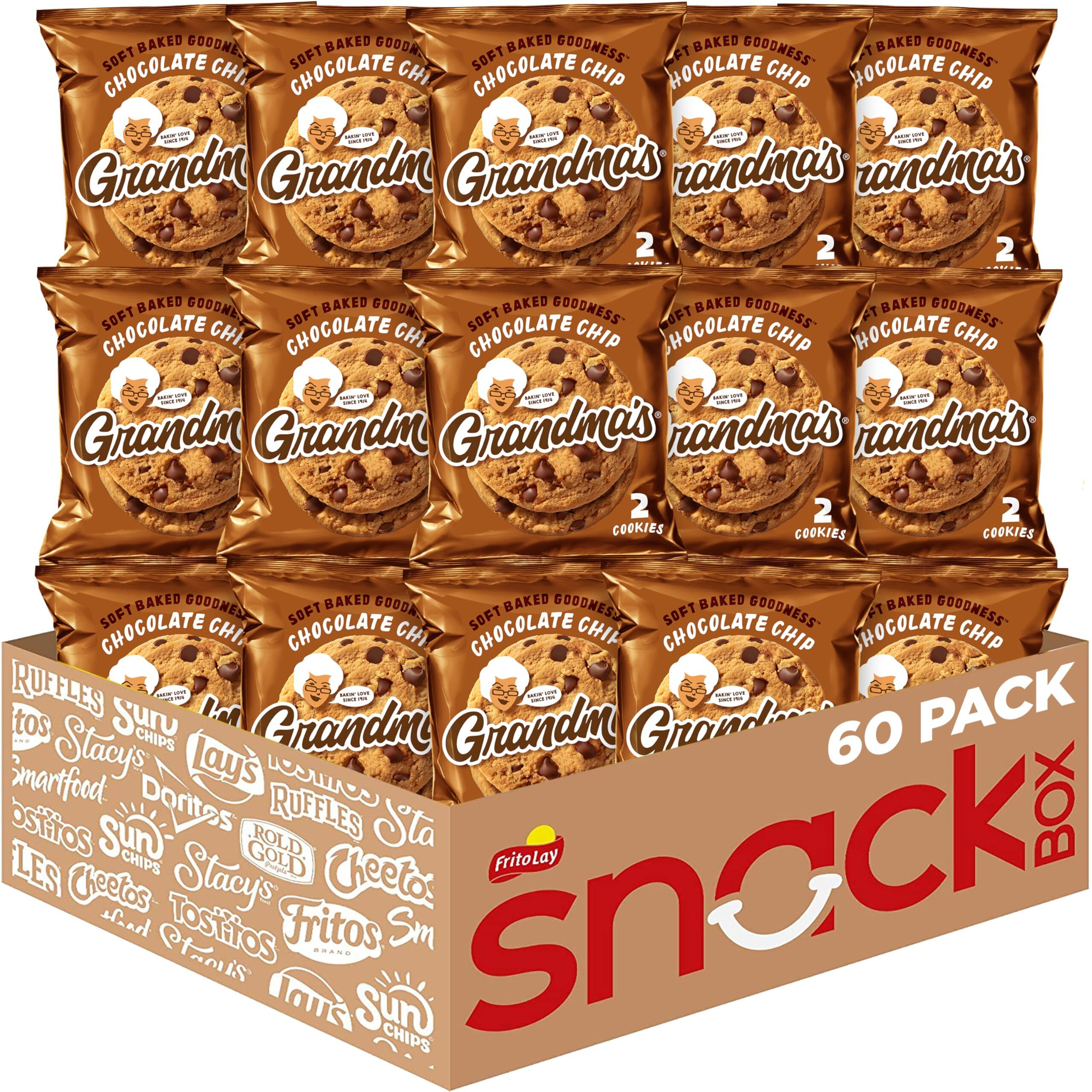 Grandma's Cookies, Chocolate Chip, 2.5 Ounce (Pack Of 60)