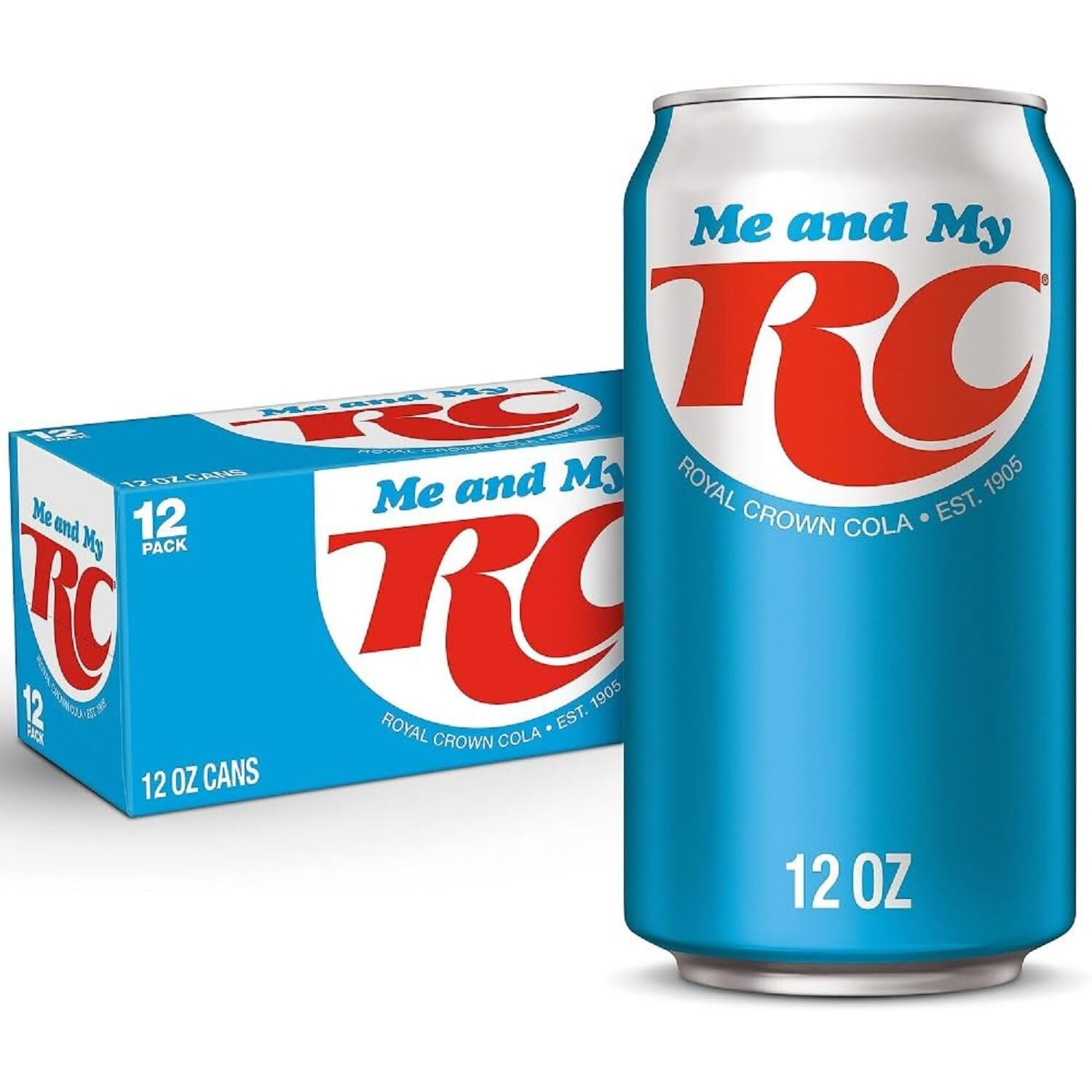 Rc Cola Soda, 12 Fl Oz Cans, 12 Pack