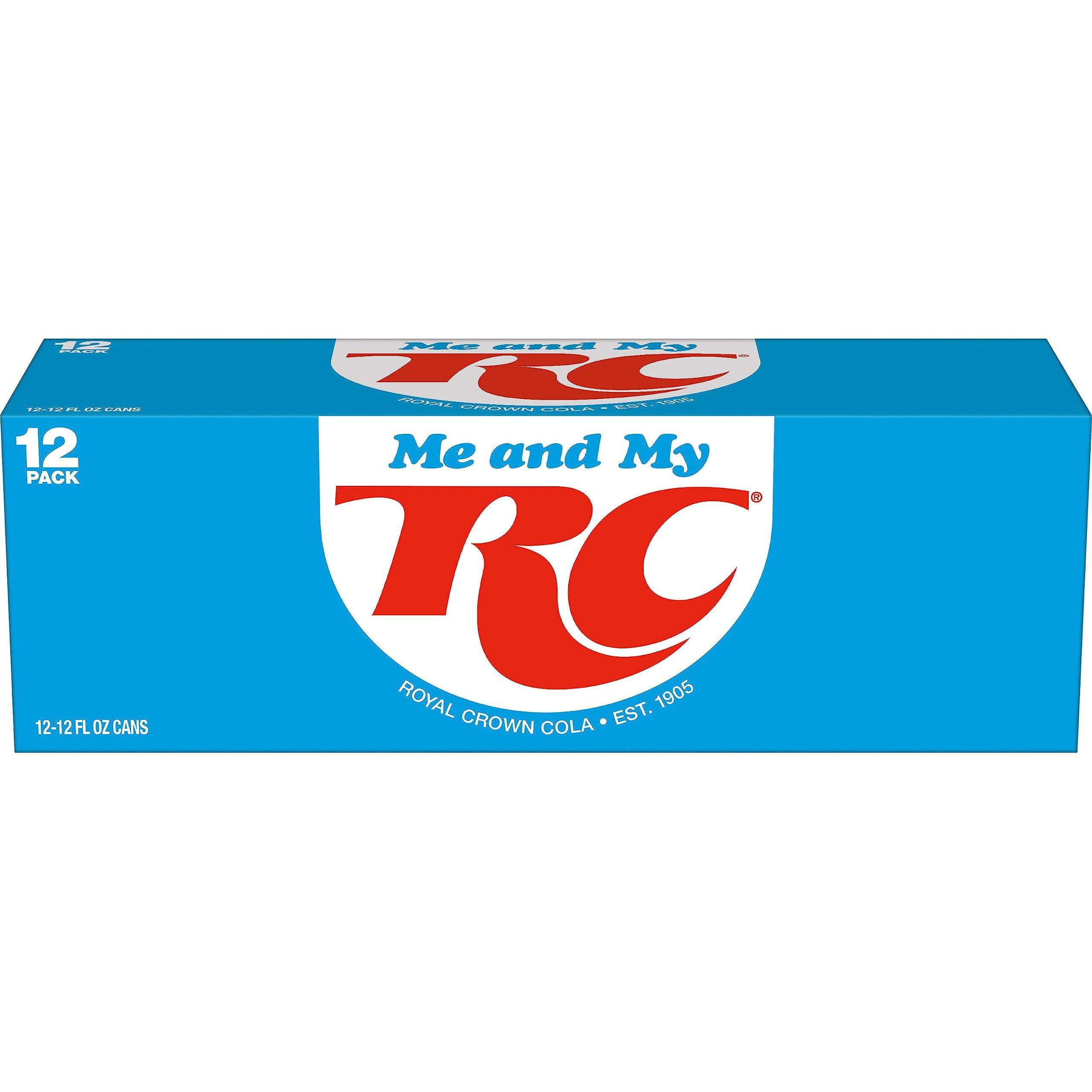 Rc Cola Soda, 12 Fl Oz Cans, 12 Pack