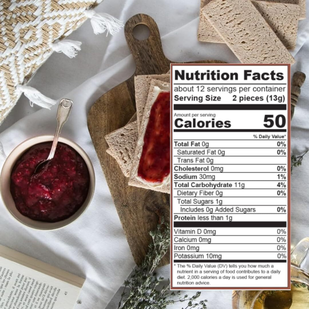 Le Pain Des Fleurs Organic Chestnut Crispbread | Low Sodium, Low Fat, Vegan, & Gluten Free Crackers| 6 Pack Of 4.4Oz Boxes