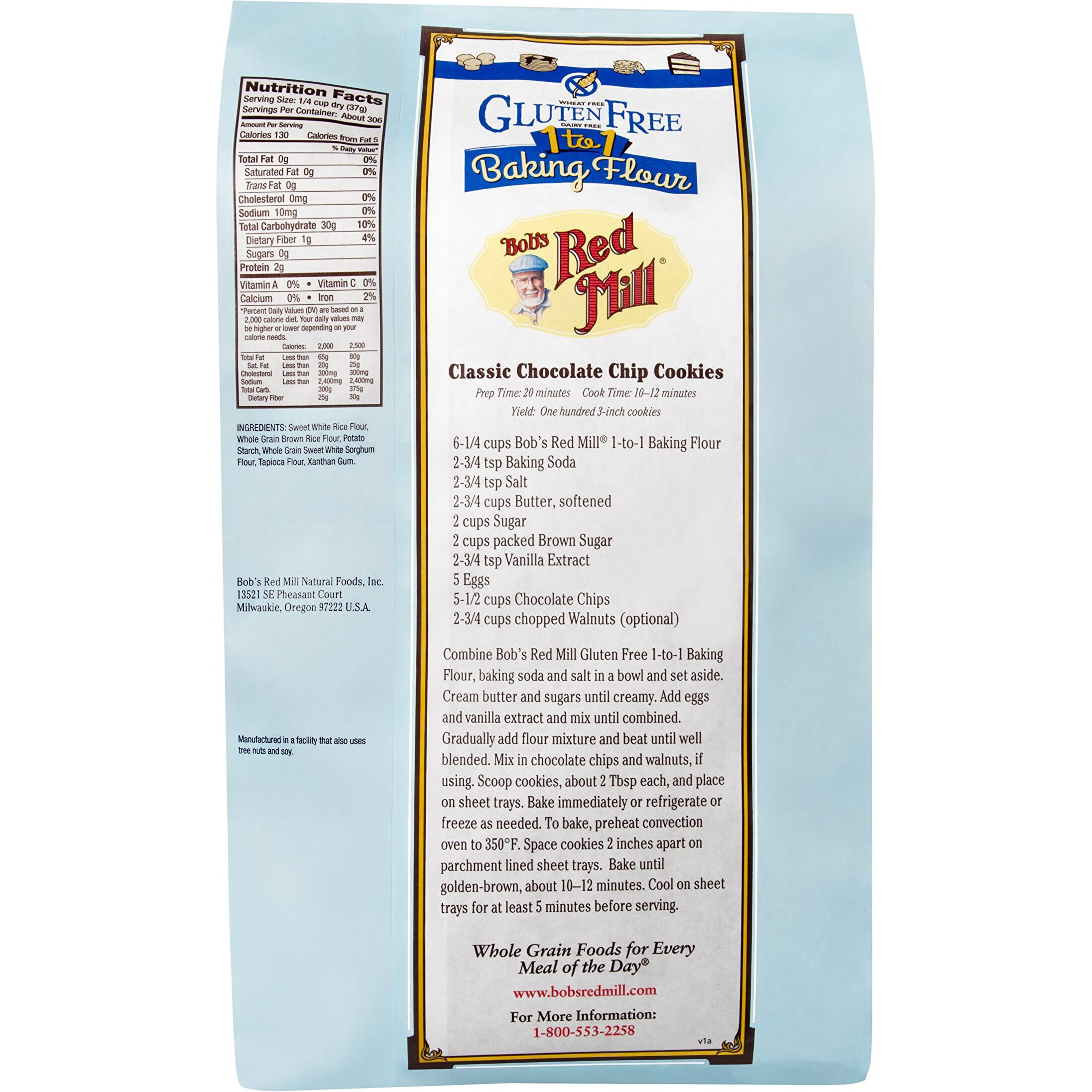 Bob's Red Mill Gluten Free 1-To-1 Baking Flour, 25 Pound
