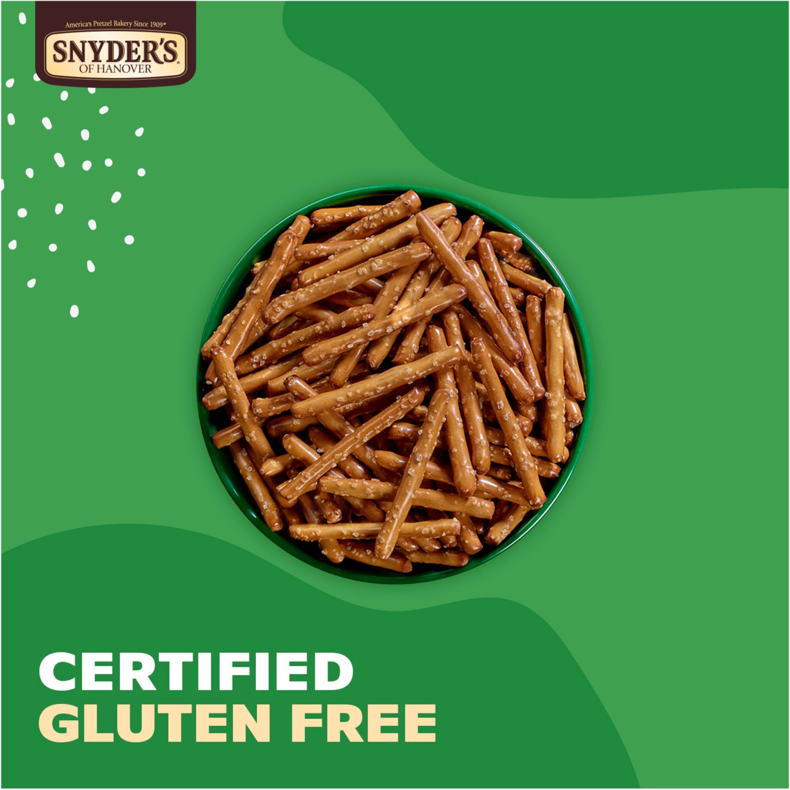 Snyder's Of Hanover Gluten Free Pretzel Sticks, 100 Calorie Individual Packs, 24 Ct
