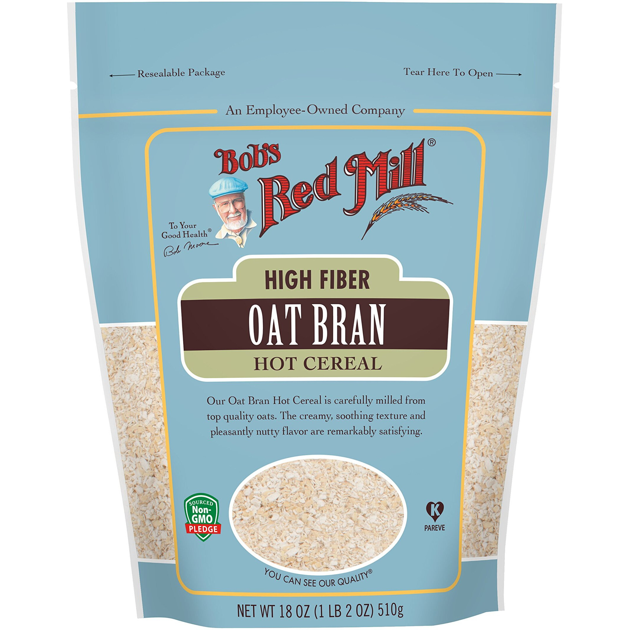 Bob's Red Mill Oat Bran, 18Oz (Pack Of 1) - Non Gmo, Vegan, Kosher