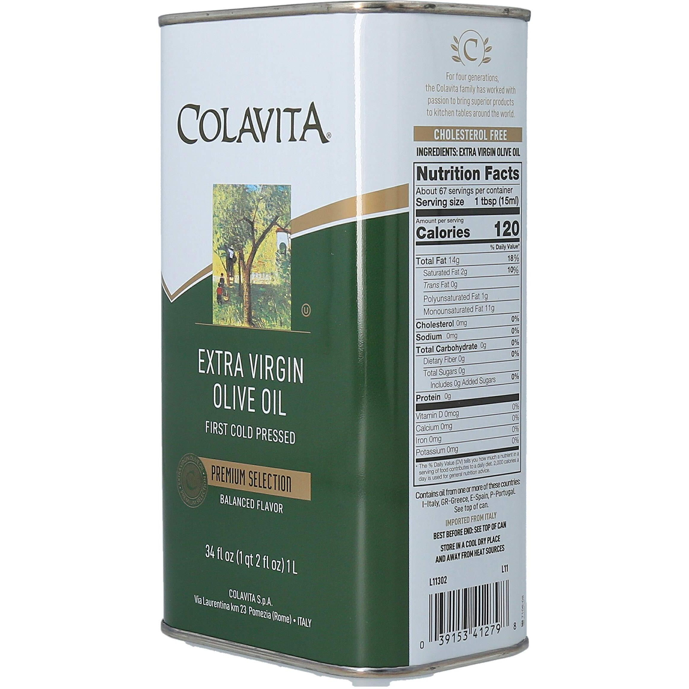 Colavita Premium Selection Extra Virgin Olive Oil - Twin Pack, 34 Fl Oz Each