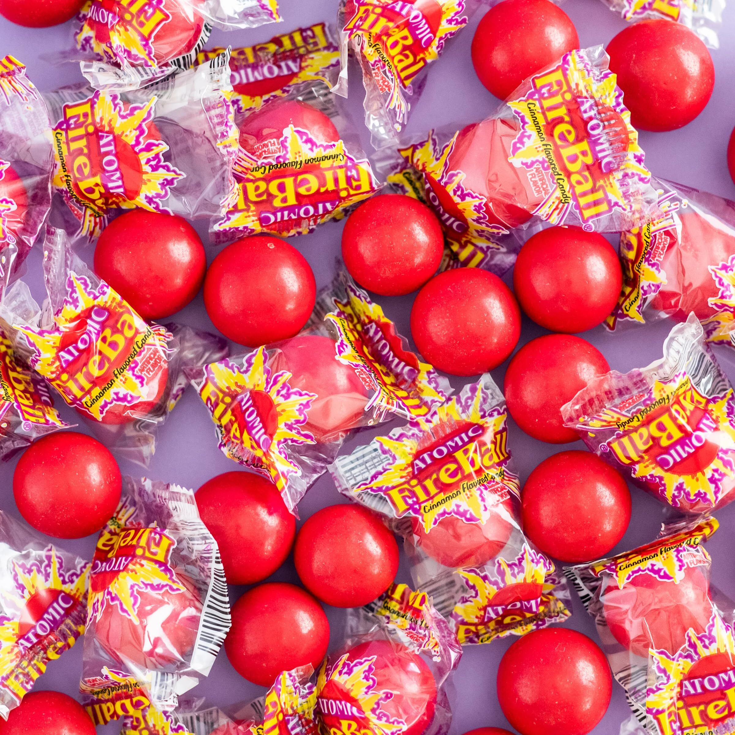 Wonka Atomic Fireball, Candy, Cinnamon Flavor, Individually Wrapped, 7.5 G (240 Ct)