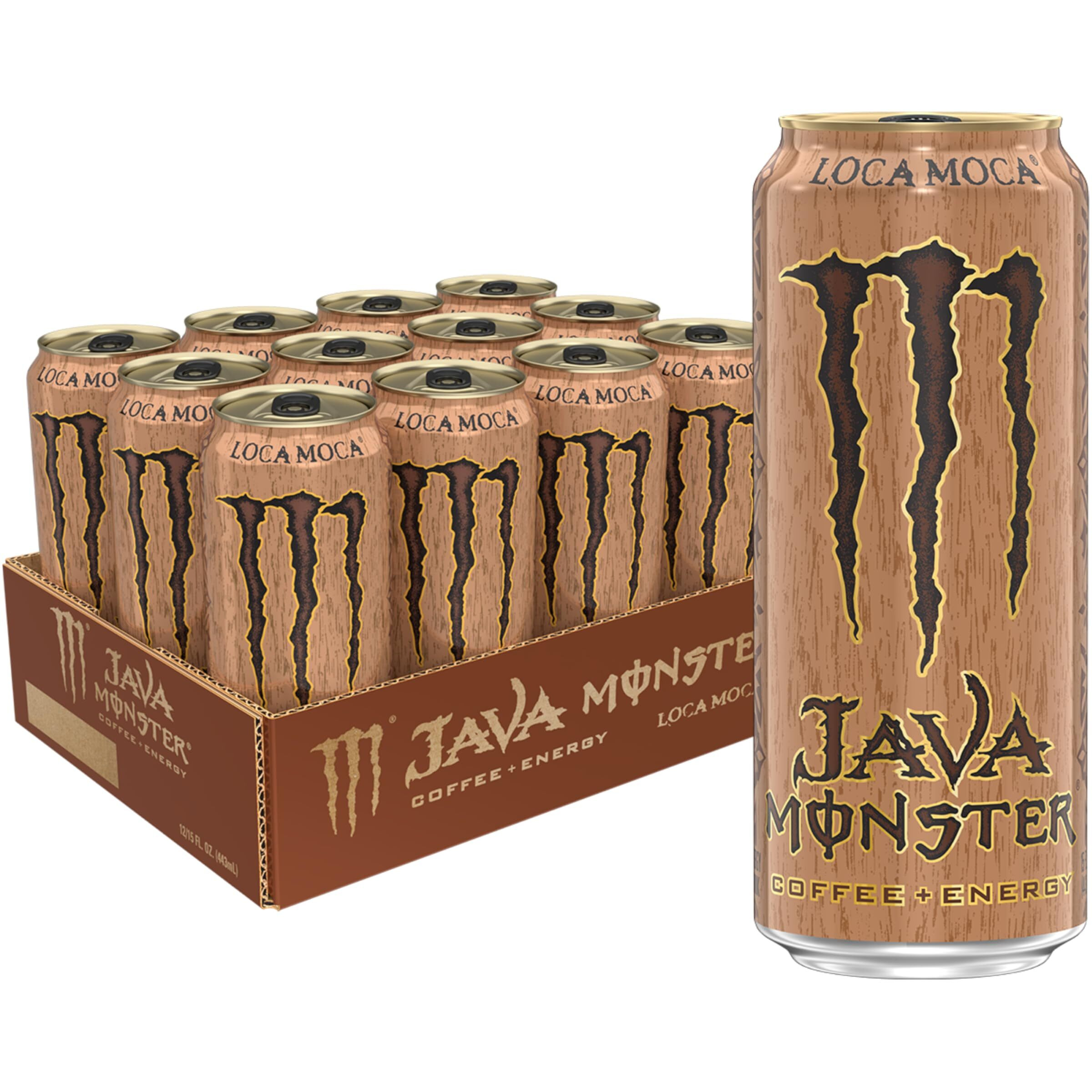 Java Monster Loca Moca, Coffee + Energy Drink, 15 Ounce (Pack Of 12)