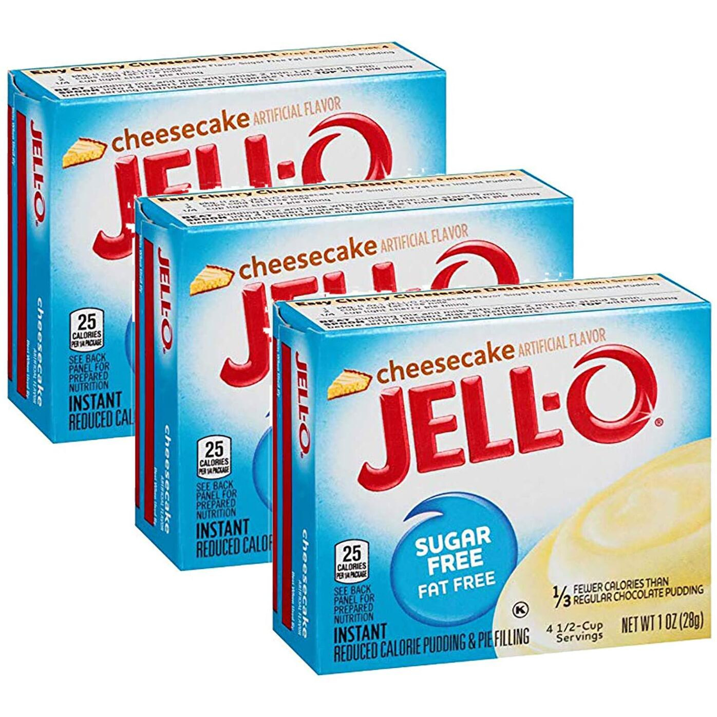 Jell-O Cheesecake Sugar Free Pudding & Pie Filling (3-Pack)