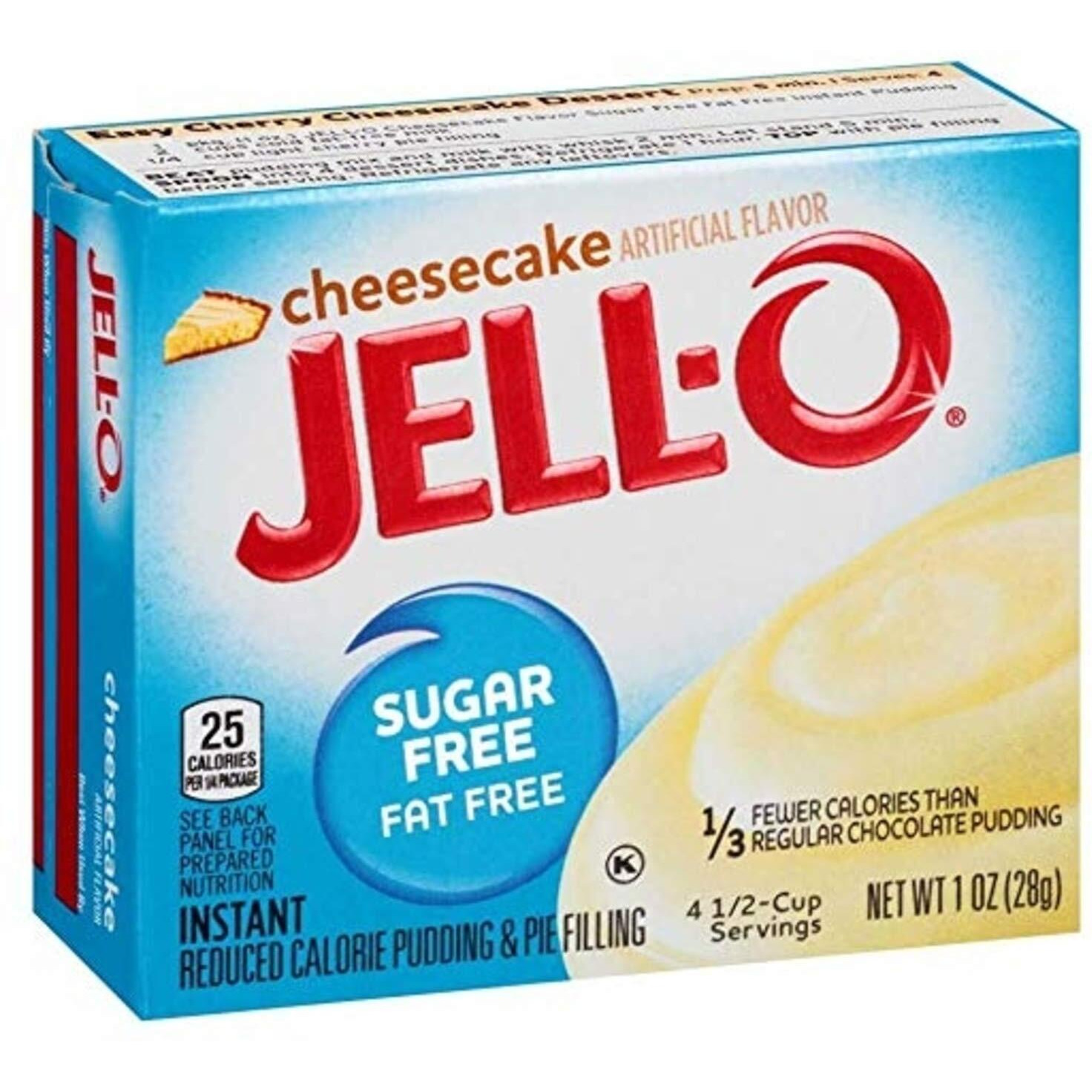 Jell-O Cheesecake Sugar Free Pudding & Pie Filling (3-Pack)