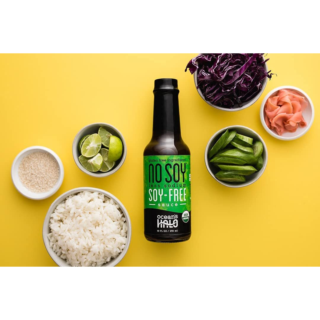 2 Bottles Of Less Sodium Nosoy (Soy-Free) Sauce By Ocean's Halo