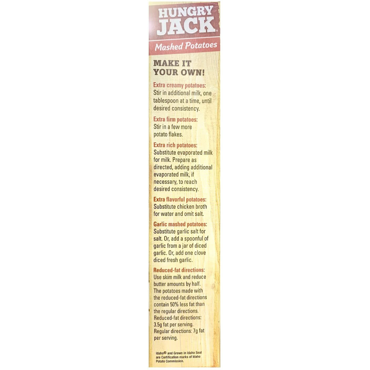 Hungry Jack Potato Hungry Jack Mashed Potatoes, 15.3-Ounce (Pack Of 6)