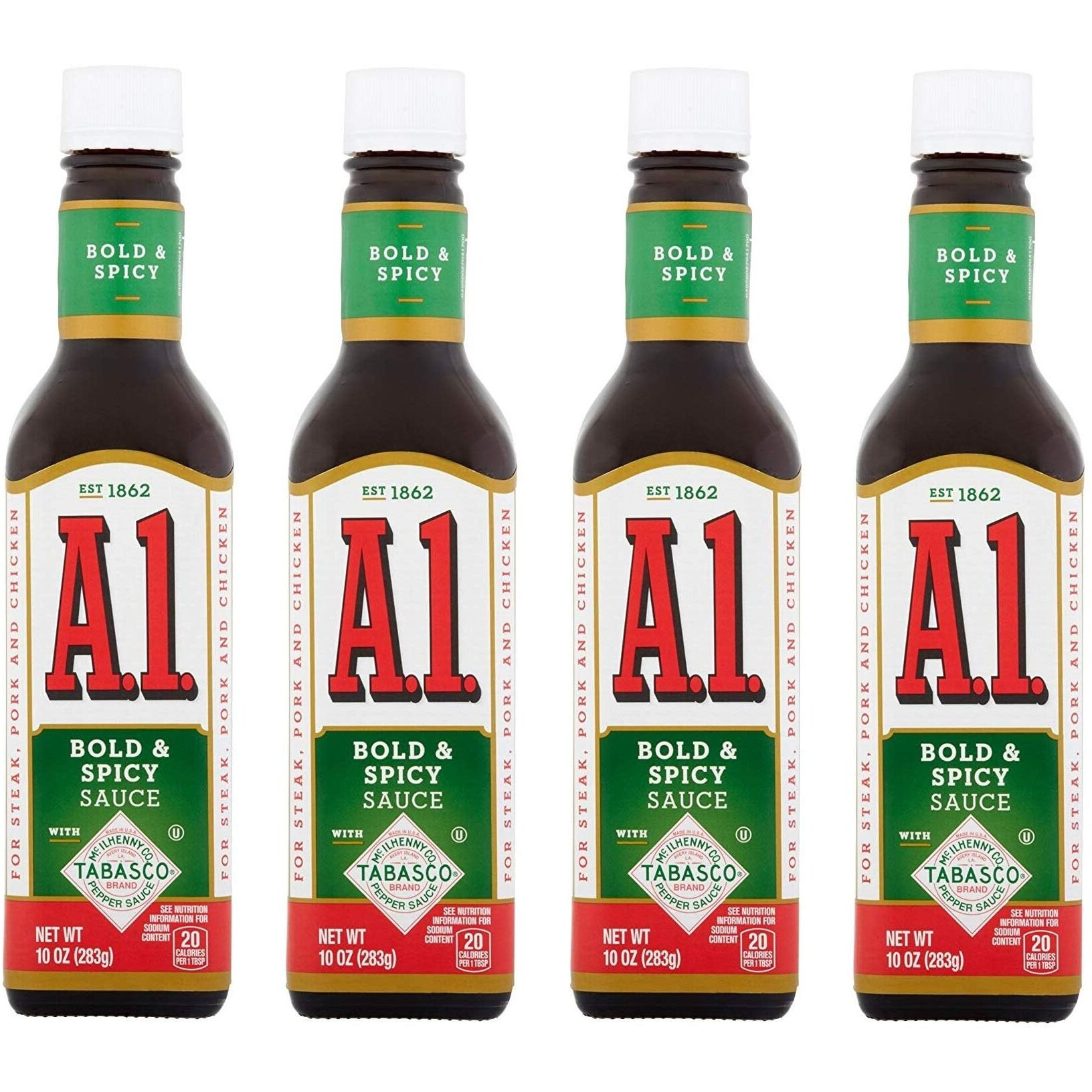 A.1. Bold & Spicy Sauce Bottle, 10 Oz (Pack Of 4)