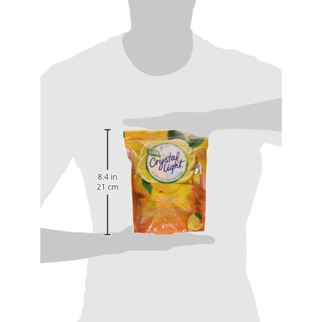 Crystal Light Natural Lemon 16 Pitcher Packs, Iced Tea, 4.26 Ounce
