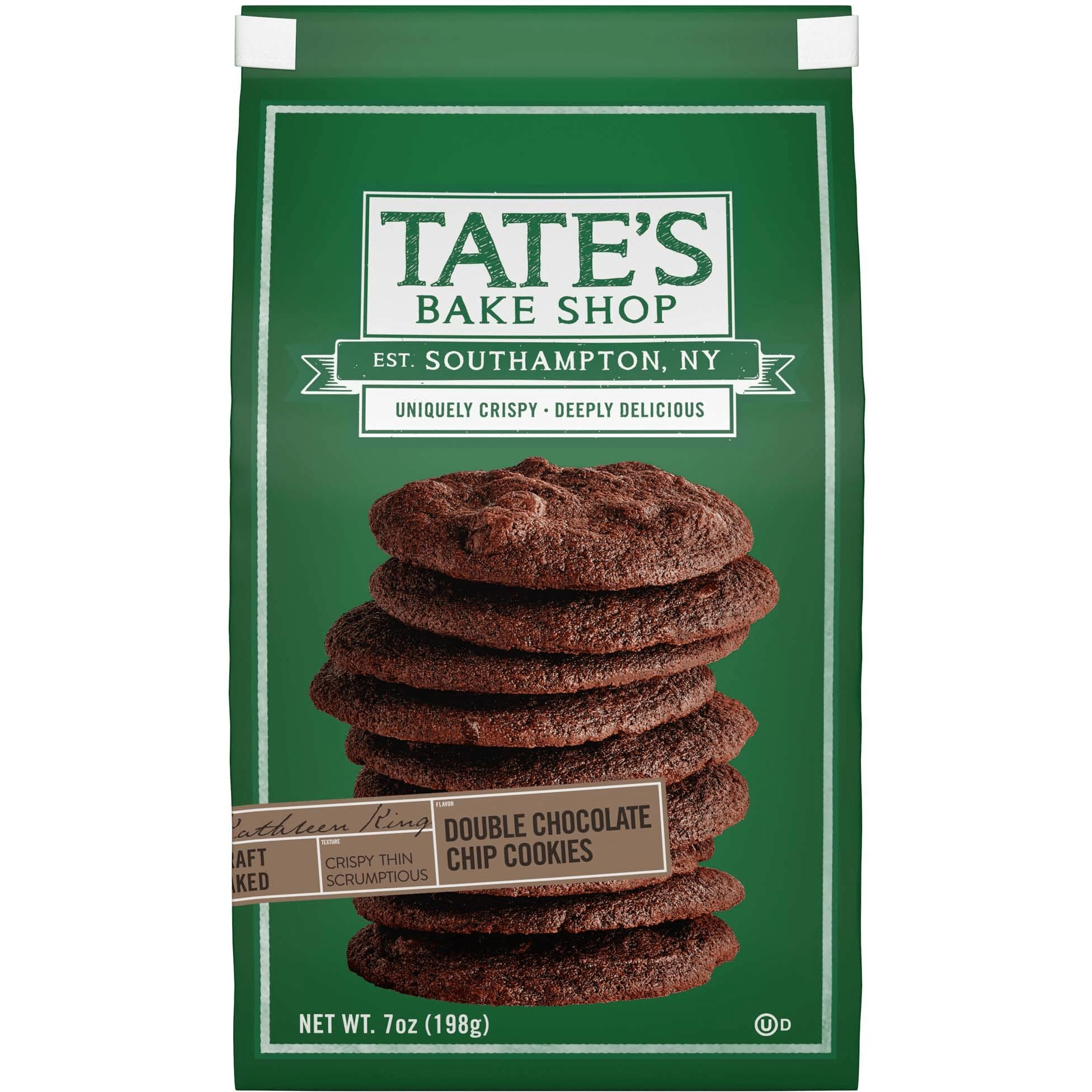 Tate's Bake Shop Double Chocolate Chip Cookies, 7 Oz