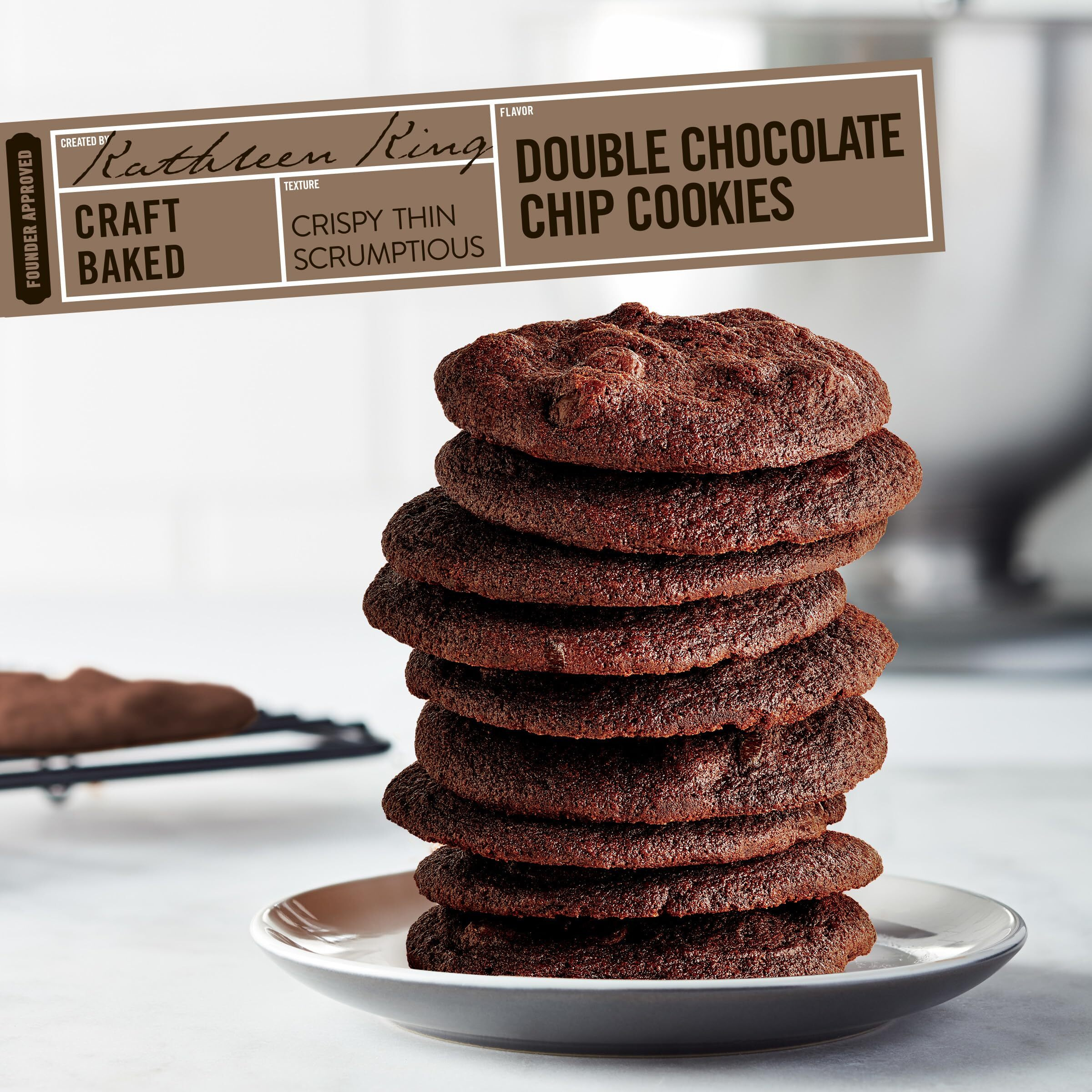 Tate's Bake Shop Double Chocolate Chip Cookies, 7 Oz