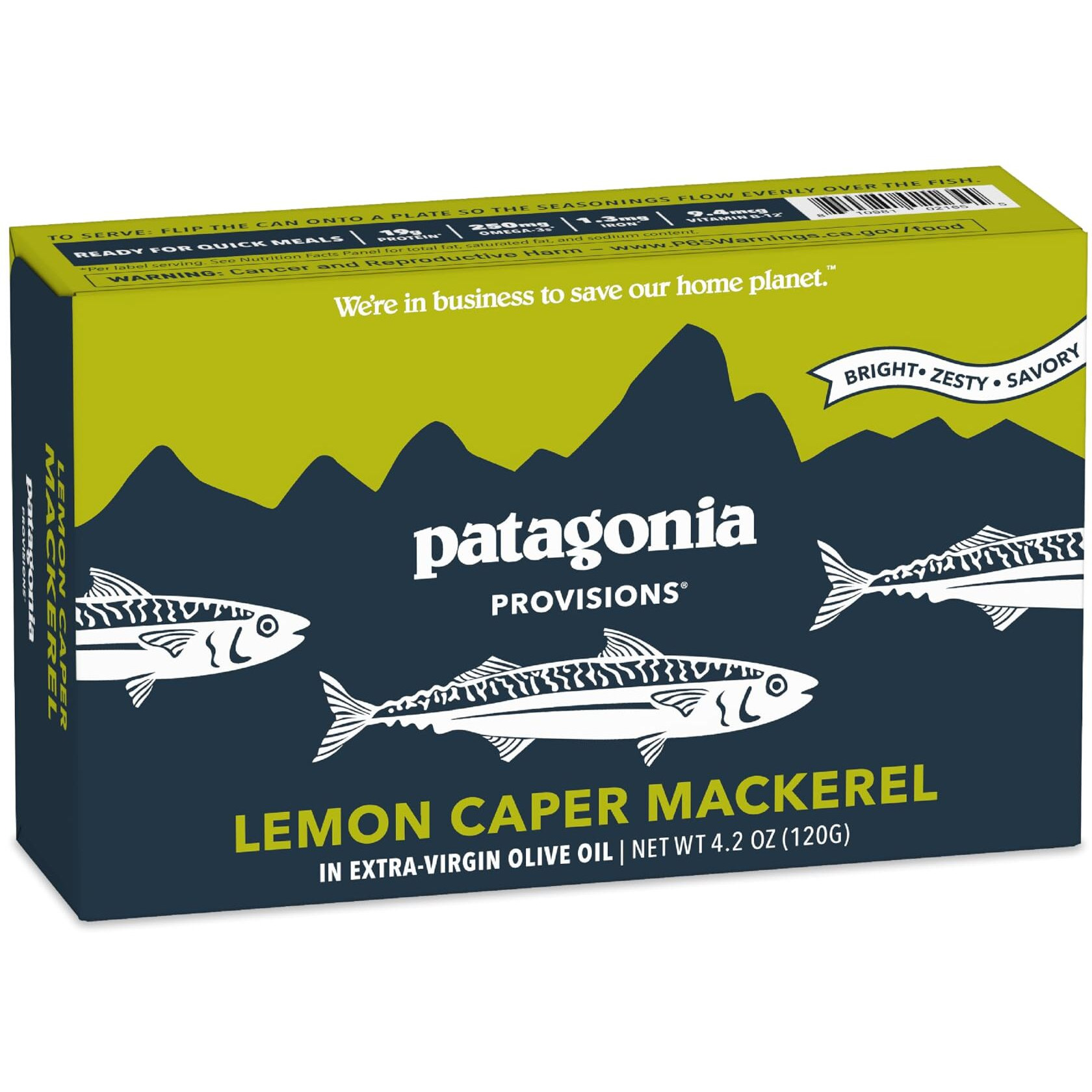 Patagonia Provisions Lemon Caper Mackerel (4.2Oz Unit)