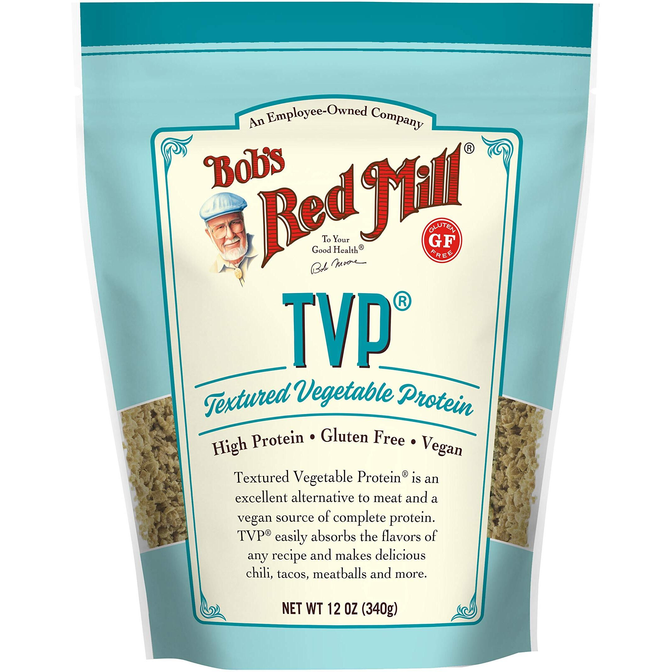 Bob's Red Mill Tvp (Textured Vegetable Protein) - 12 Ounce (Pack Of 1), Gluten Free, Vegan, Made In Usa, Unflavored