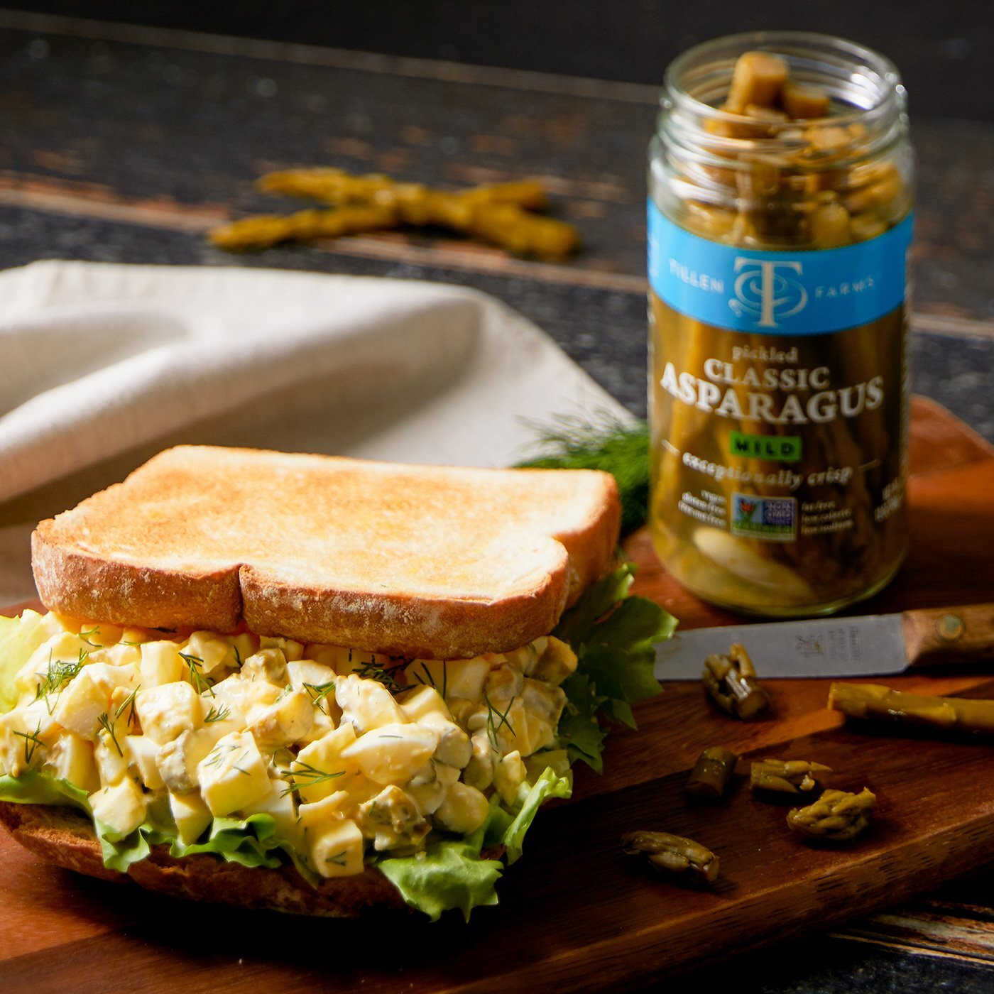 Tillen Farms Mild Pickled Asparagus, 12 Oz