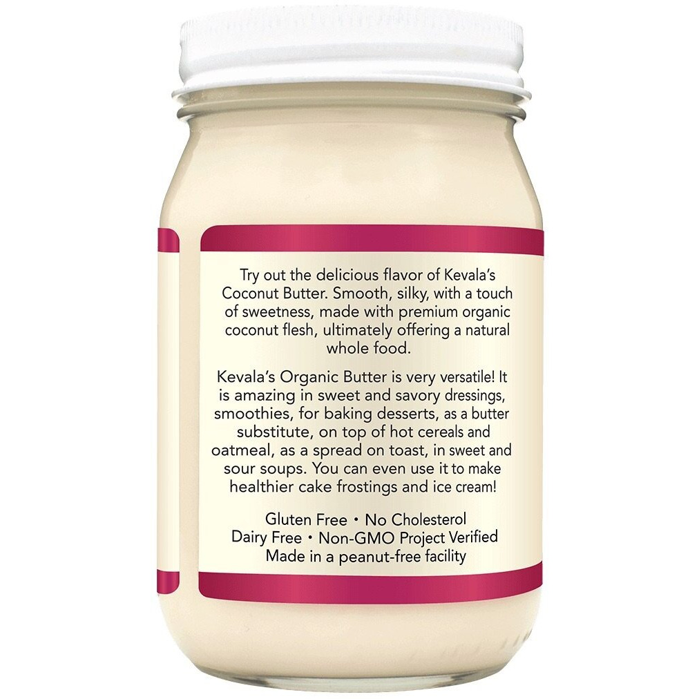 Kevala Organic Coconut Butter - 16 Oz - 454G - Organic Raw - Coconut Butter Spread For Eating - Pure - Gluten Free - Dairy Free - Vegan