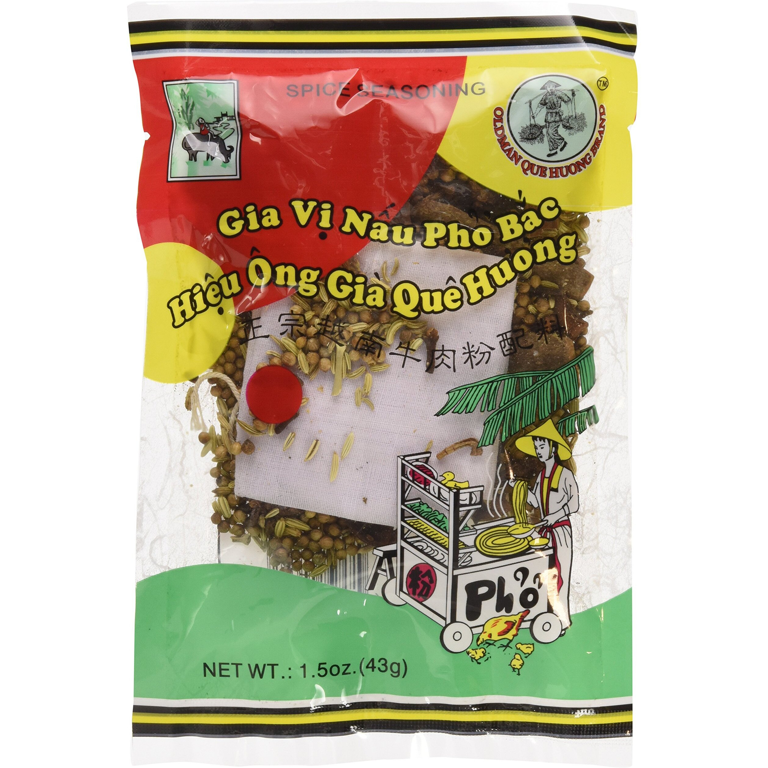Old Man Que Huong Pho Bac Spice Seasoning (3 Packs)- Gia Vi Pho Bac