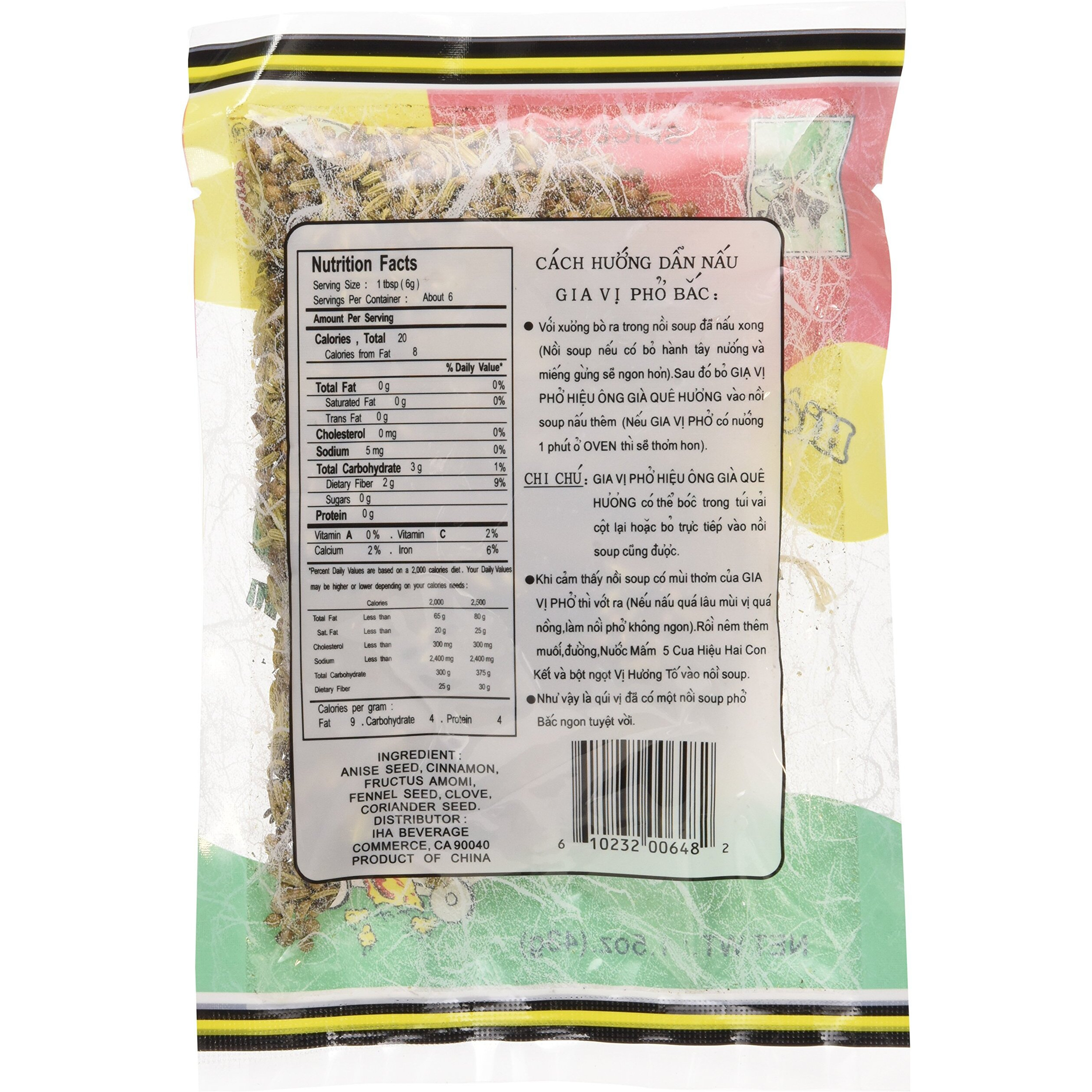 Old Man Que Huong Pho Bac Spice Seasoning (3 Packs)- Gia Vi Pho Bac