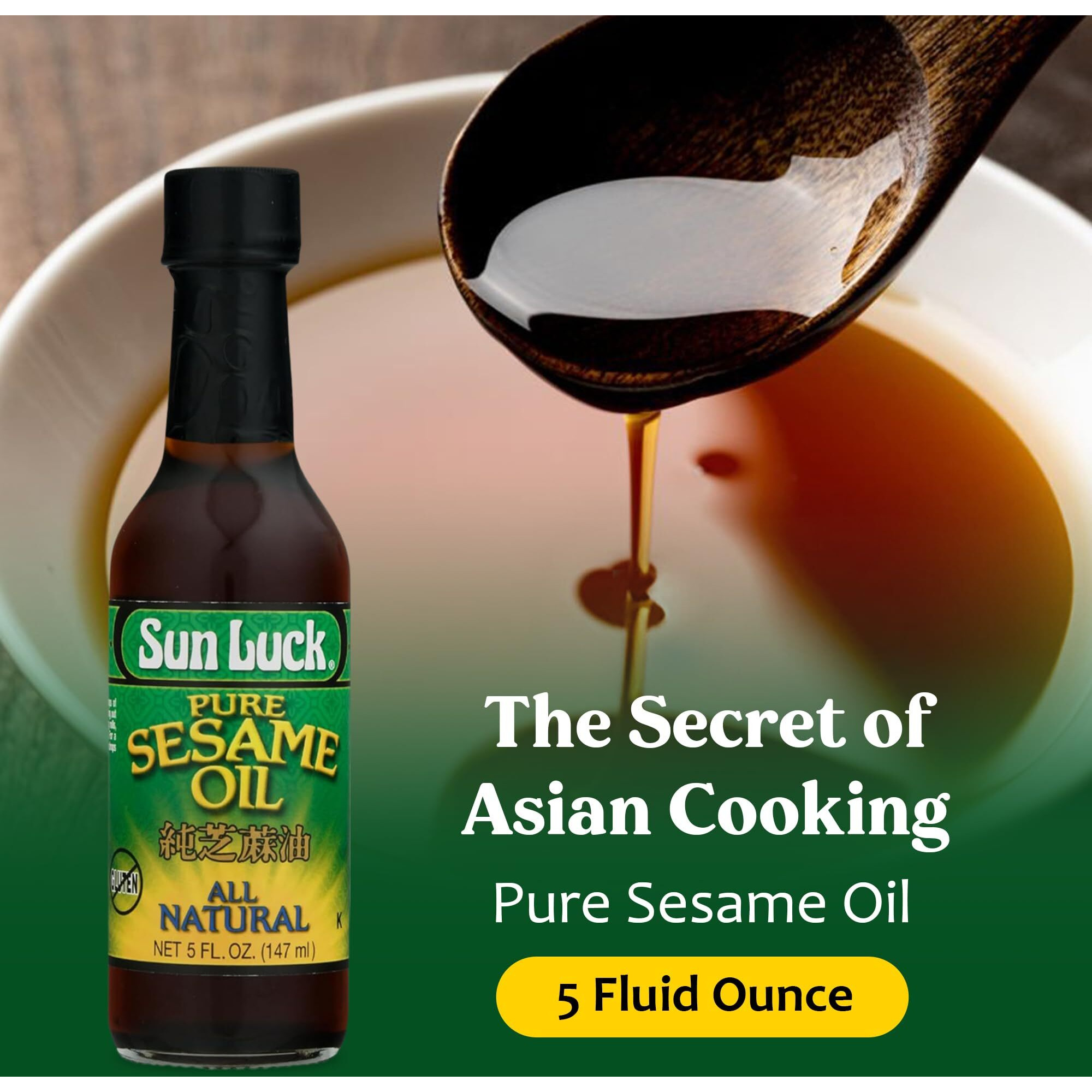 Sun Luck, Pure Sesame Oil, 5 Oz