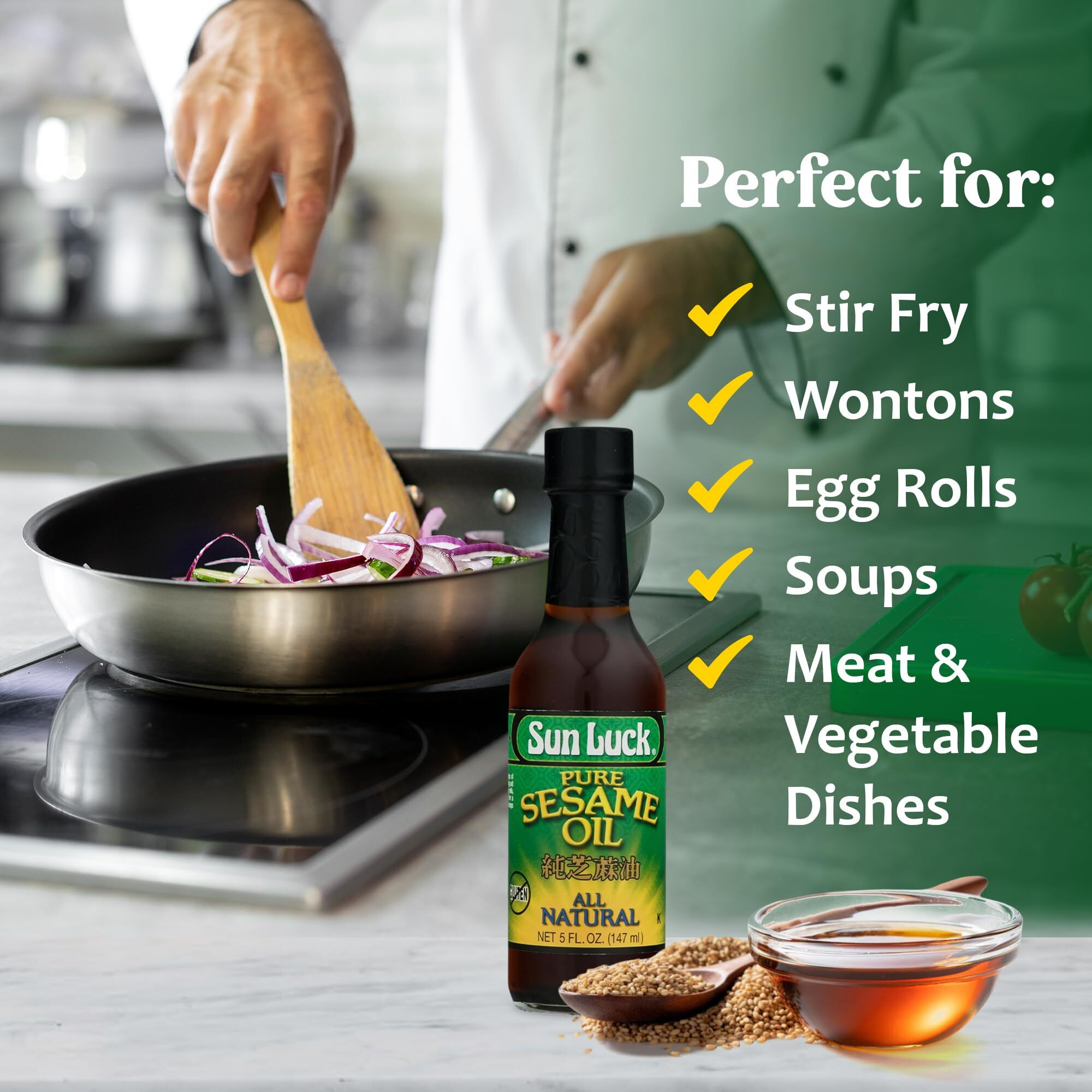 Sun Luck, Pure Sesame Oil, 5 Oz
