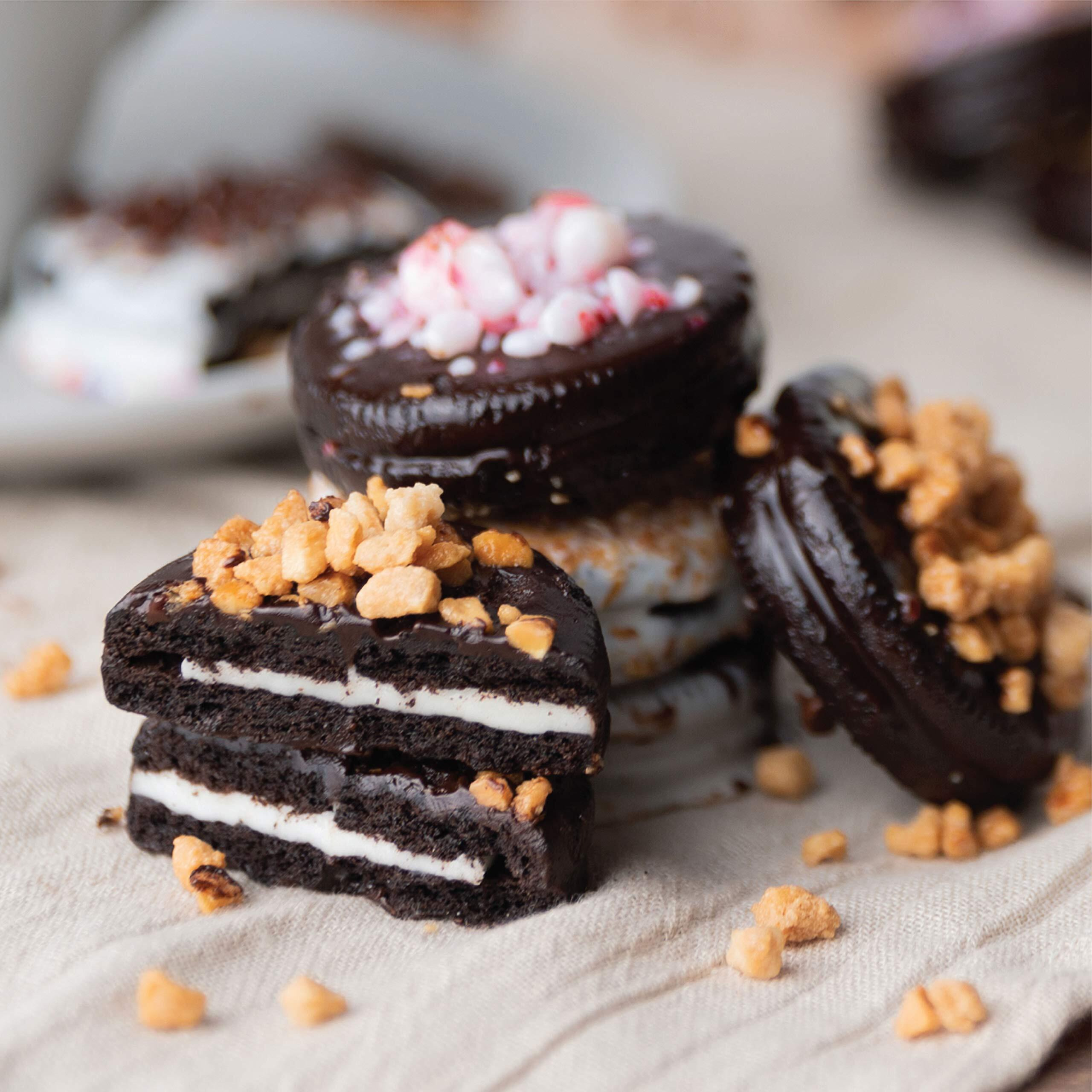 Barnetts Mothers Day 12 Chocolate Cookies Gift Basket, Gourmet Covered Candy Gifts Baskets Food Delivery, For Mom, Grandma, Wife, Daughter, Husband, Mother, Grandmother