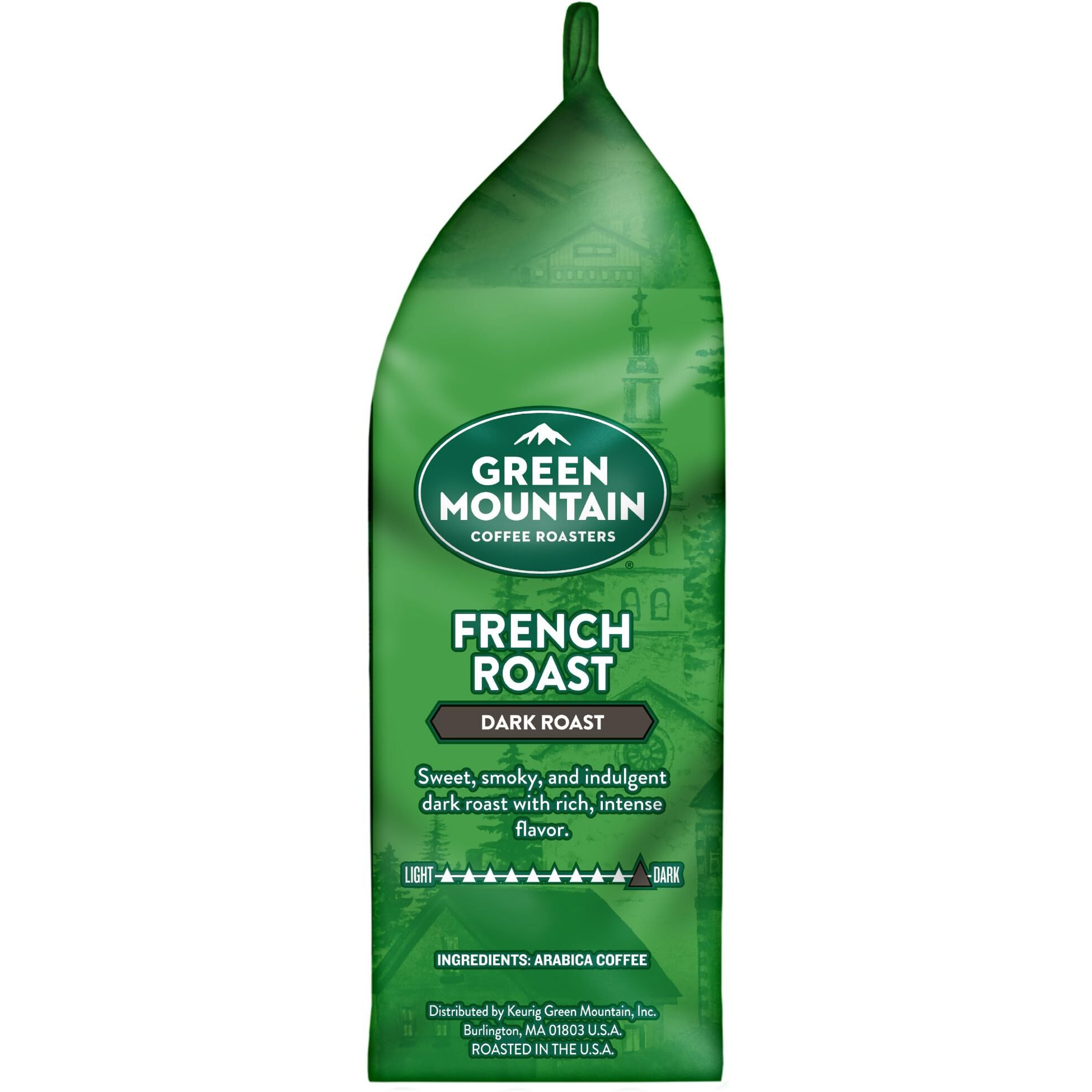 Green Mountain Coffee Roasters, French Roast, Ground Coffee, Dark Roast, Bagged 12Oz.