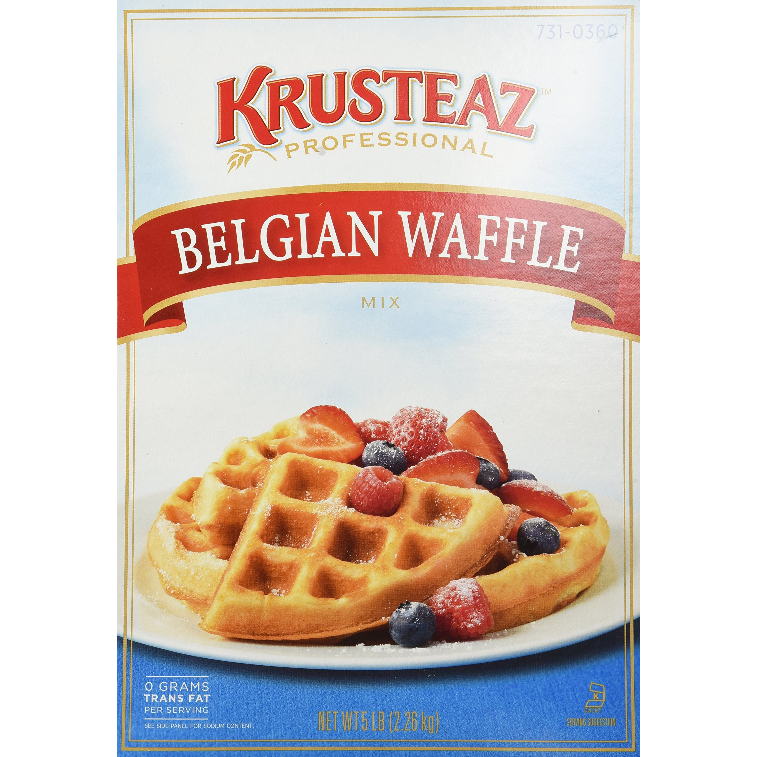 Krusteaz Belgian Waffle Mix - 5 Pound Foodservice Bag