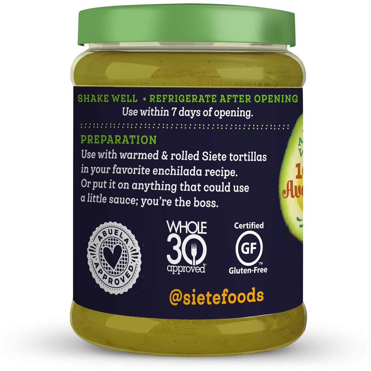 Siete Sauce Enchilada Green 15 Oz