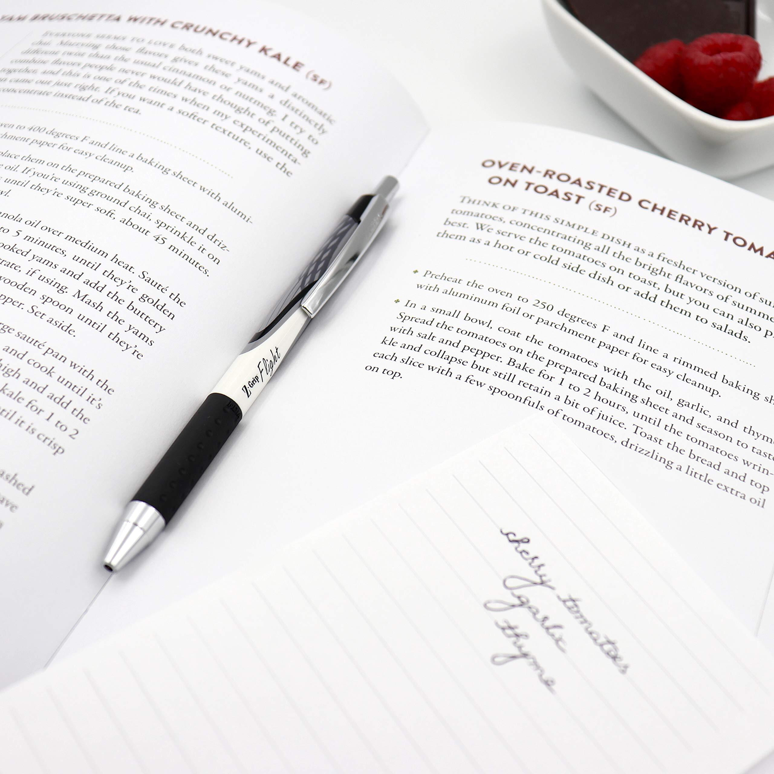 Zebra Pen Z-Grip Flight Retractable Ballpoint Pen, Bold Point, 1.2Mm, Black Ink, 12-Count