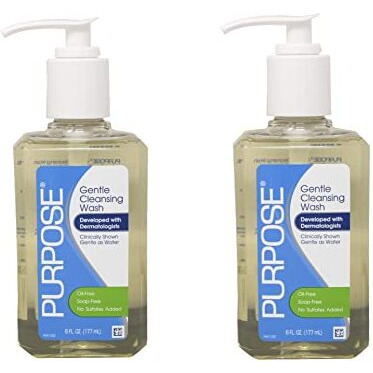 Purpose Gentle Cleansing Wash, 6-Ounce Pump Bottle, 6 Fl Oz (Pack Of 2)