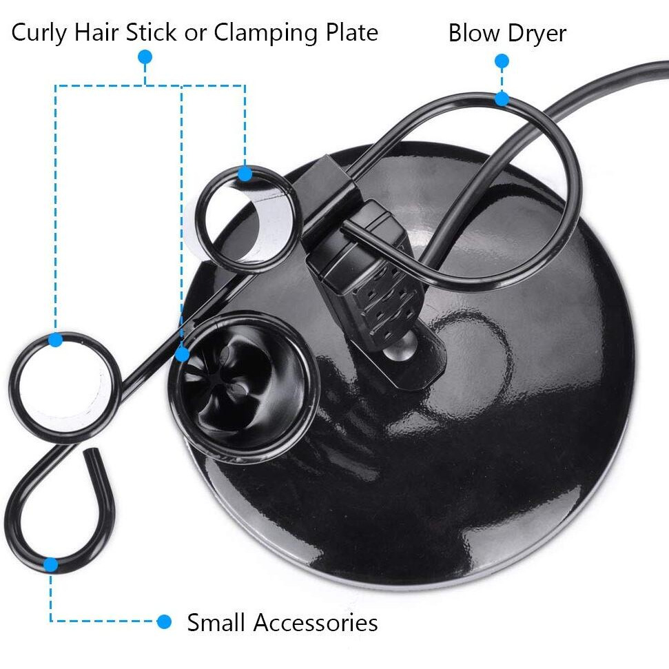 Byootique Tabletop Blow Dryer Hair Iron Holder Salon Appliance Stand With 3 Outlets For Stylist Hot Tool Straightener