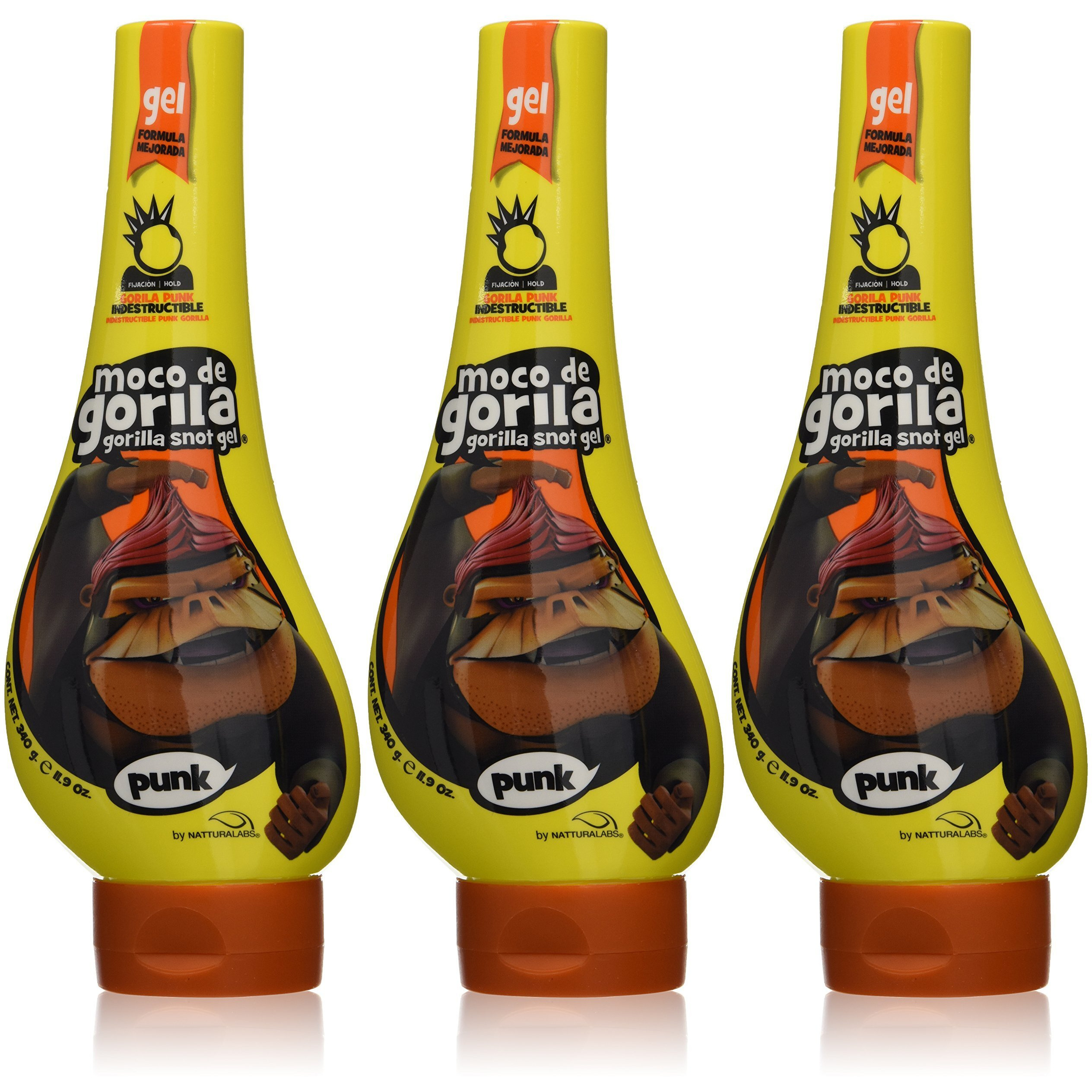 Moco De Gorila Punk Extreme Hold Gel, 11.9 Oz (Pack Of 3)