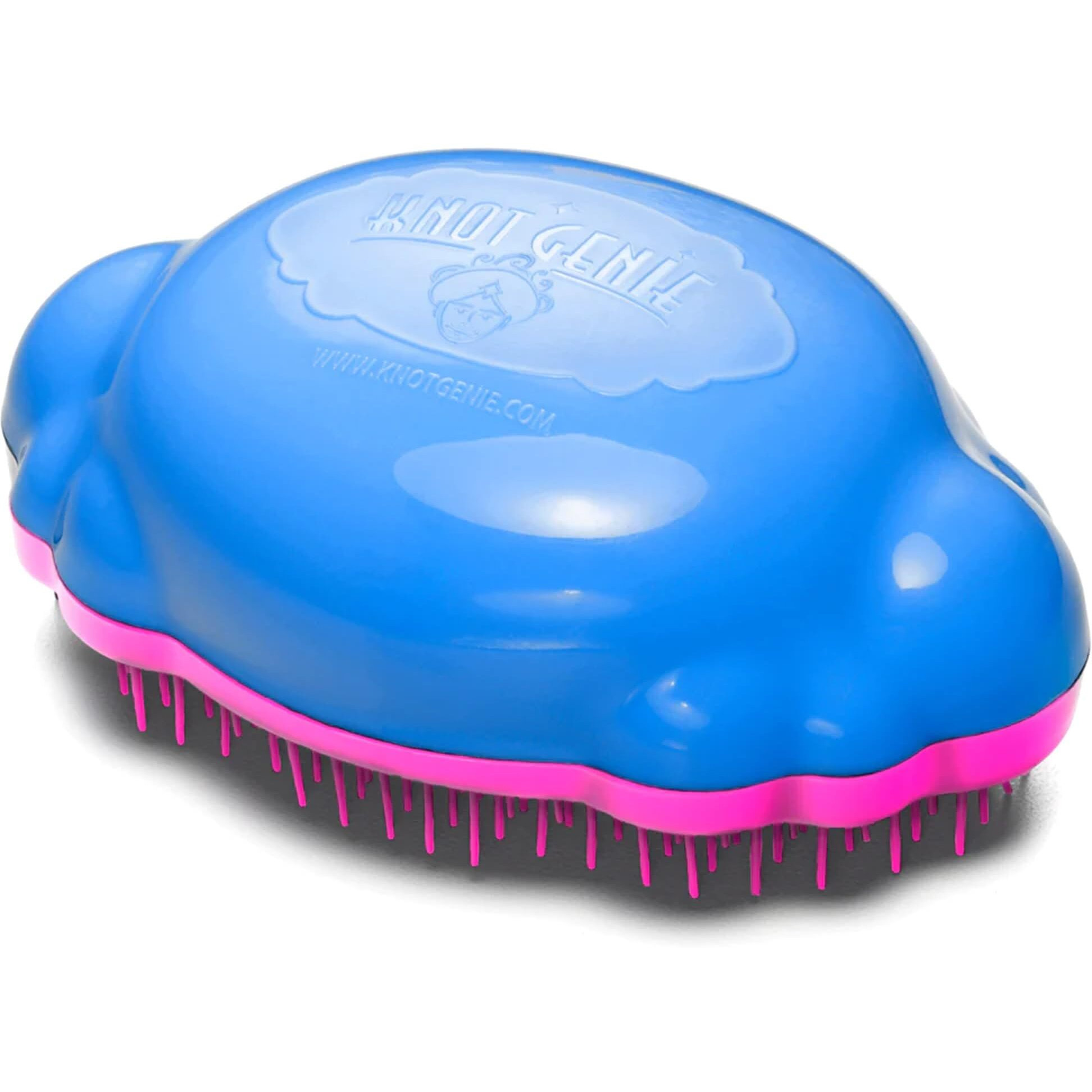 Knot Genie Detangling Hair Brush For Kids (Mystical Cloud) | Perfect Detangling Brush For Curly Hair, Gently Separate Tangles, Leaves Hair Smooth And Shiny | The Pain-Free Knot Detangler