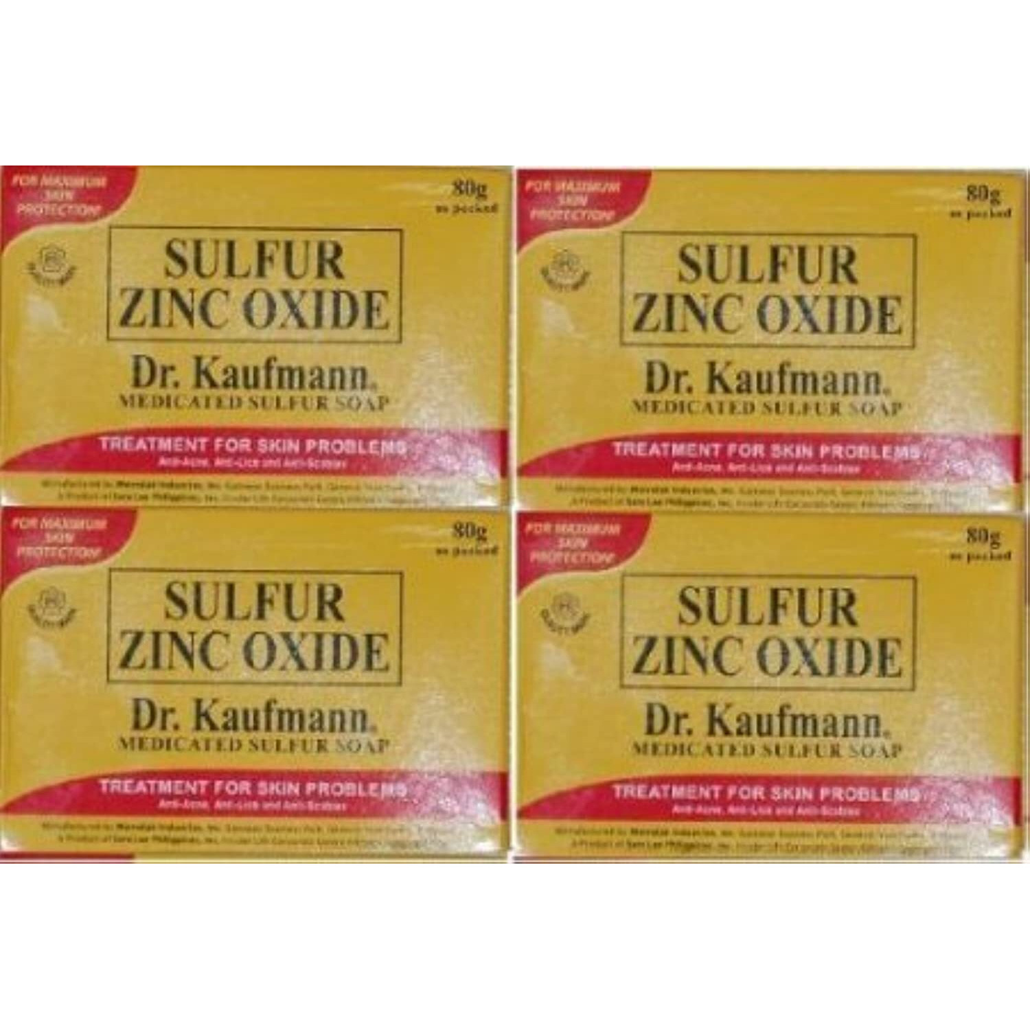 Lot Of 4 Dr. Kaufmann Medicated Sulfur Soap