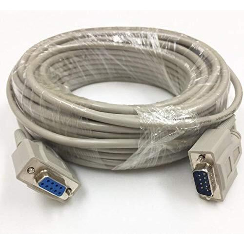 100 Foot Db9 Male To Female Rs232 Extension Serial Cable - 28 Awg Shielded