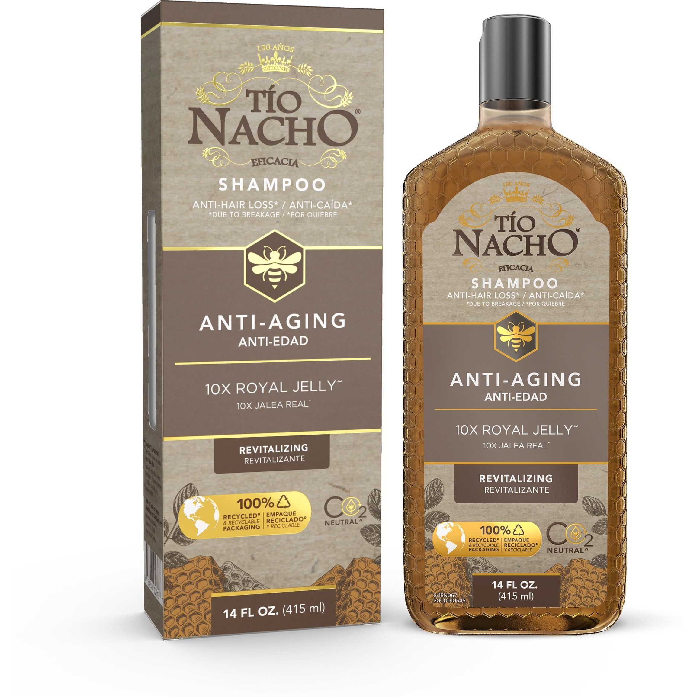 Tio Nacho Younger Looking Revitalizing Shampoo With Royal Jelly, 14 Ounces